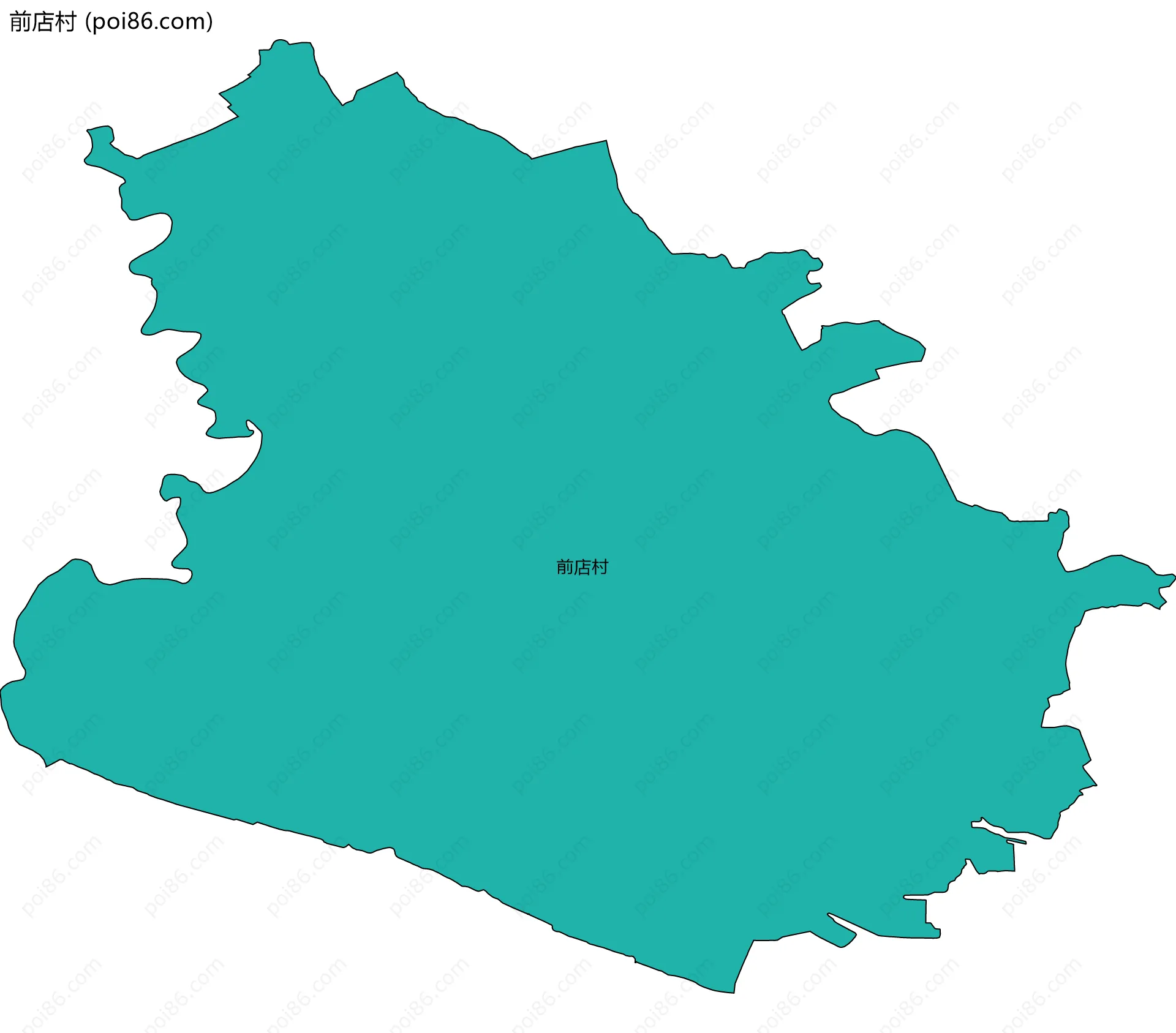 前店村边界地图