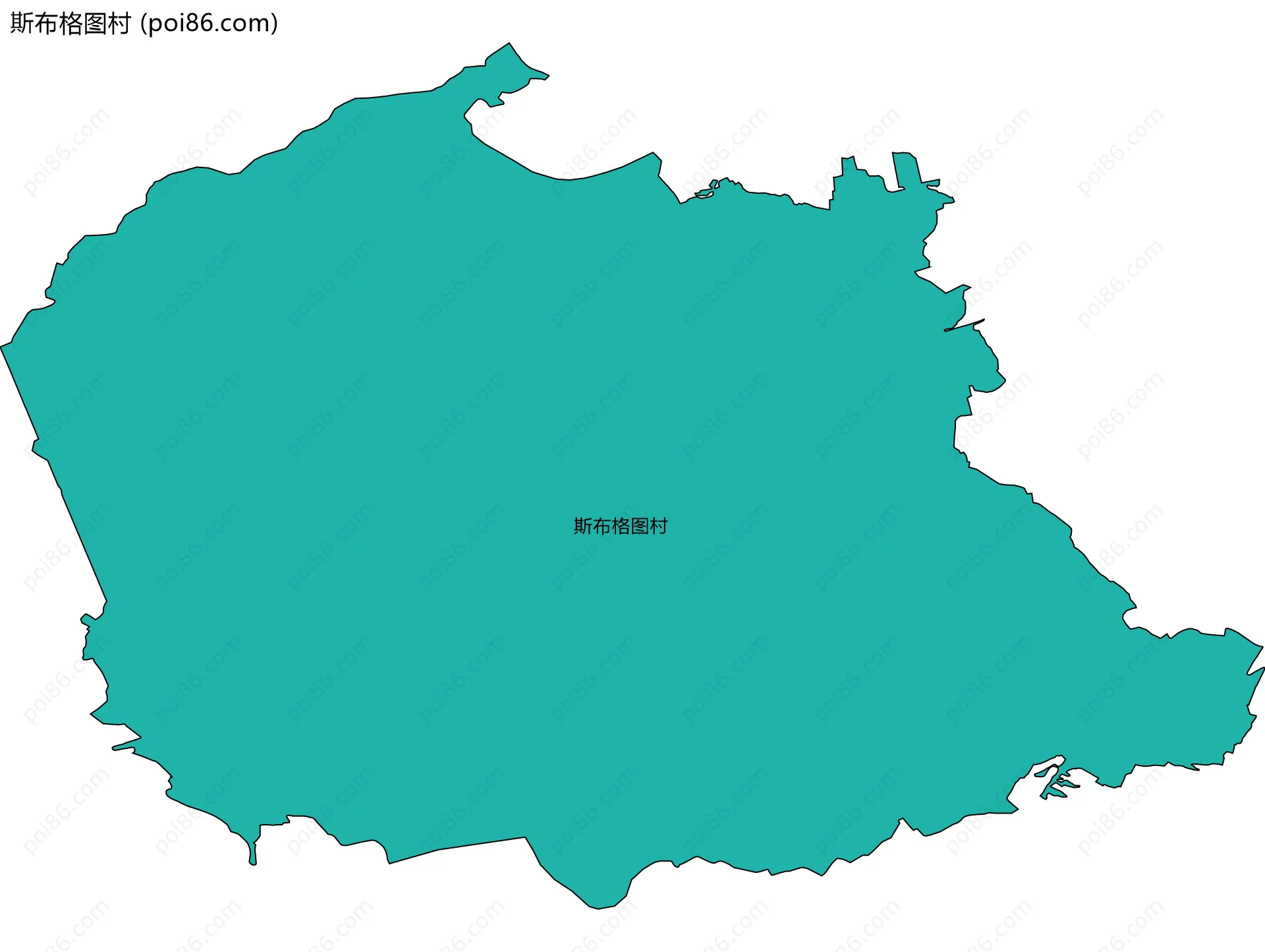 斯布格图村边界地图