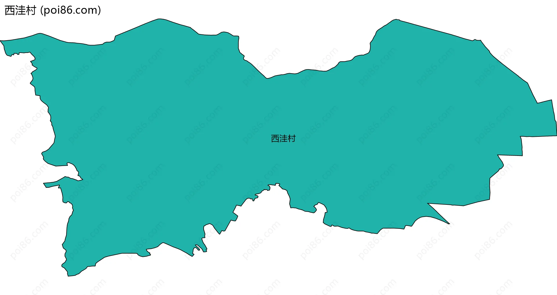 西洼村边界地图