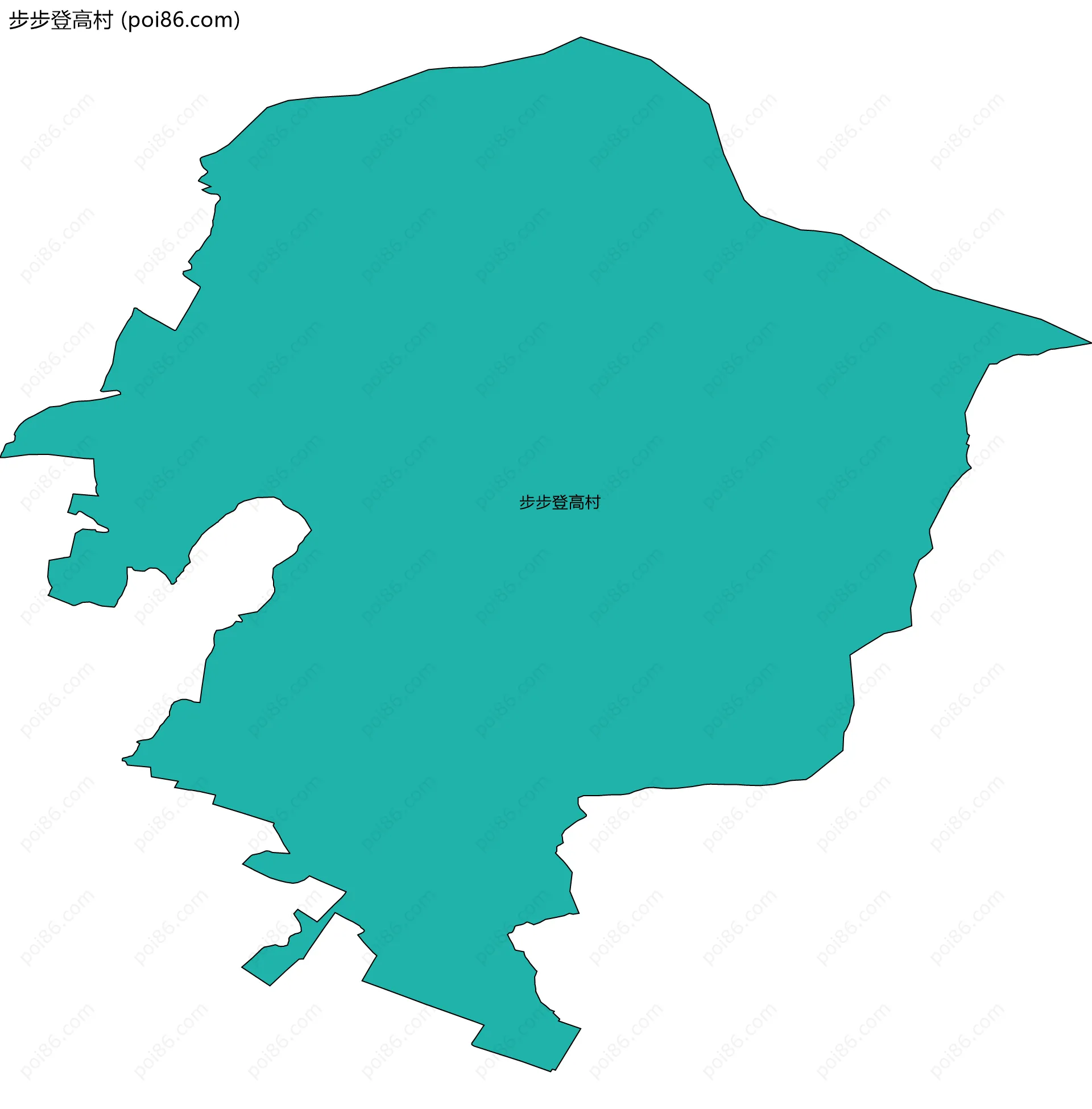 步步登高村边界地图