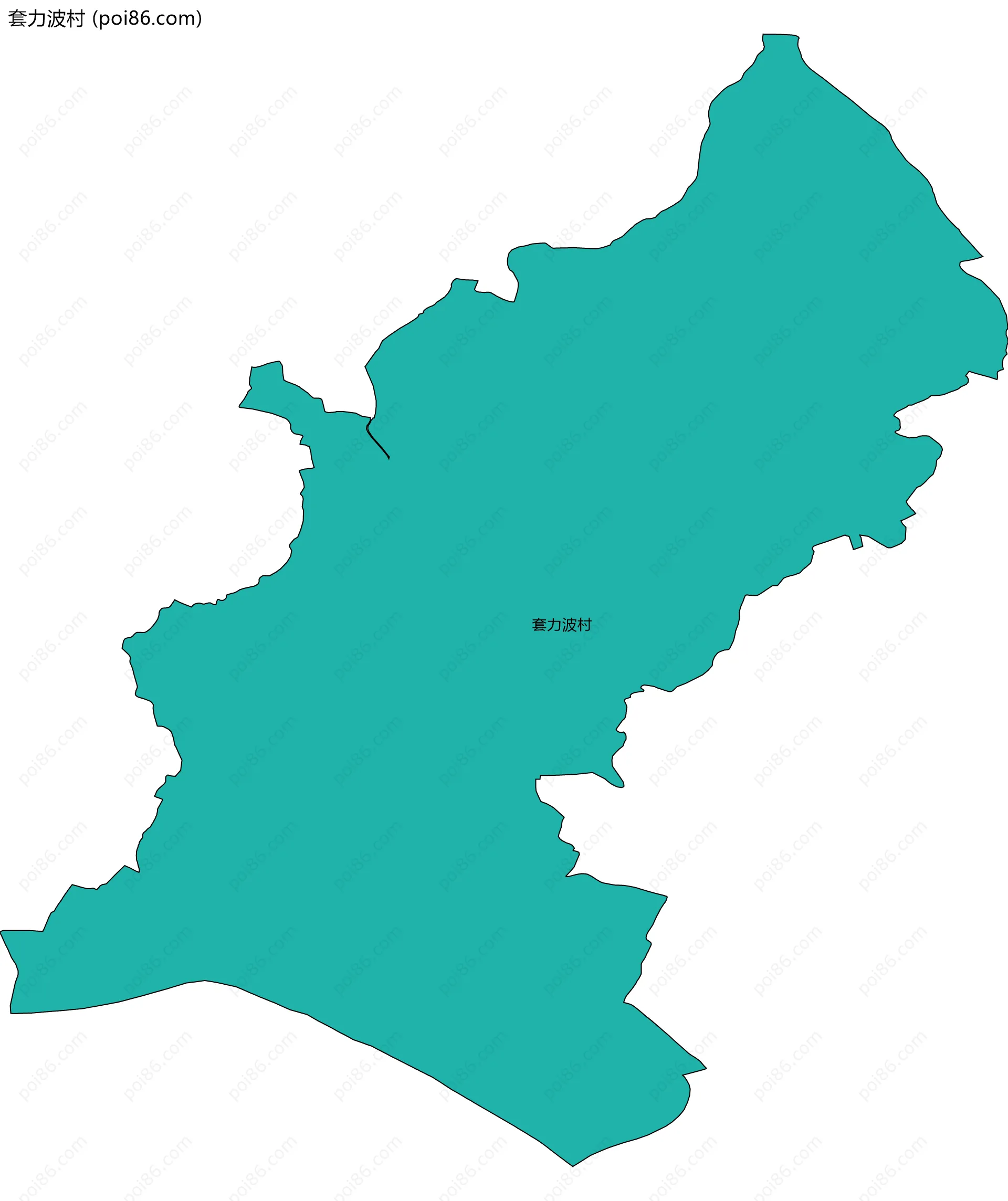 套力波村边界地图