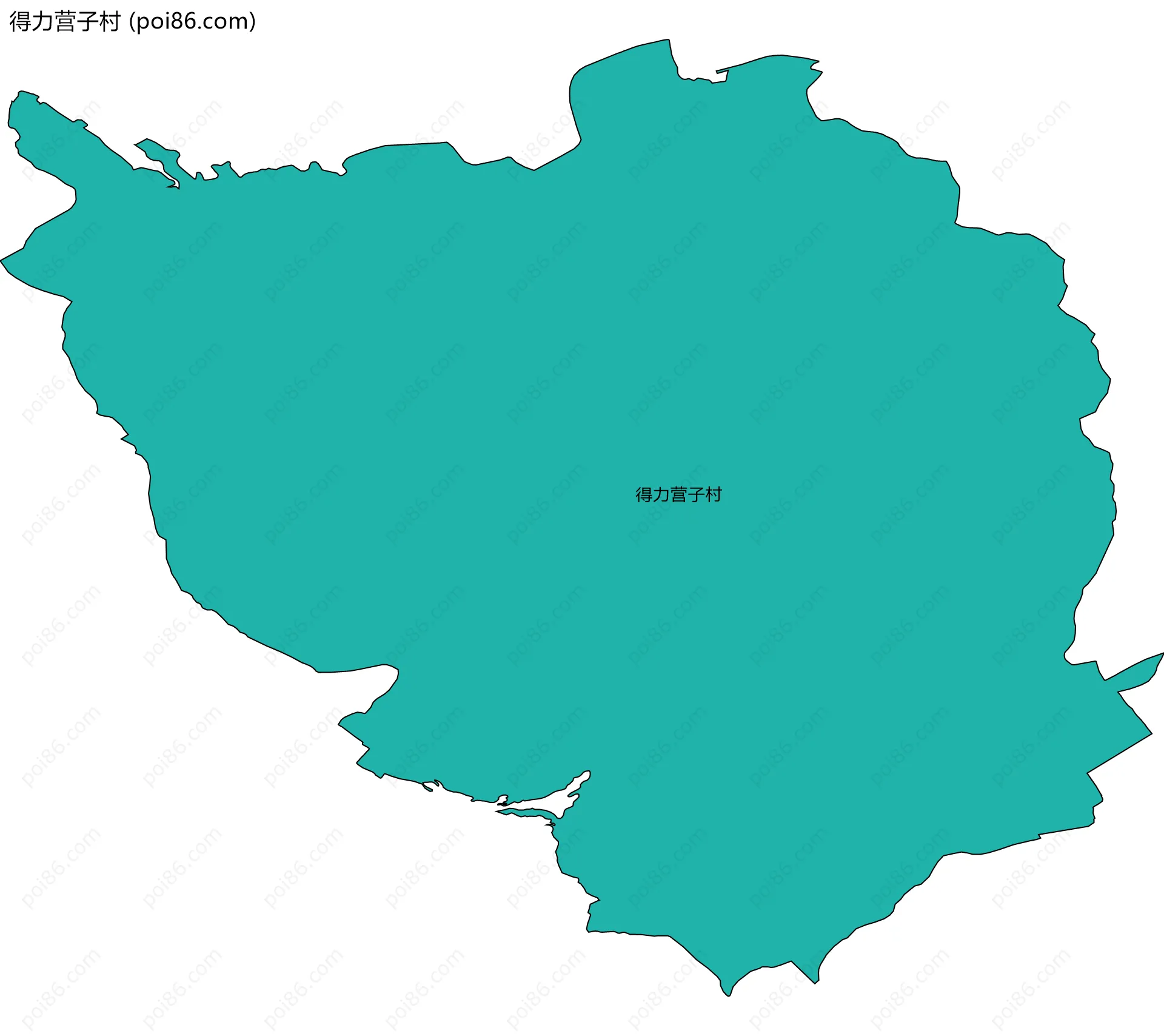 得力营子村边界地图