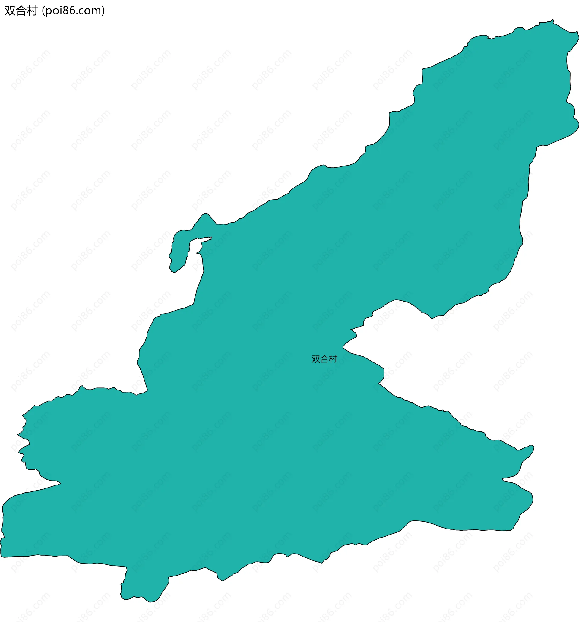 双合村边界地图