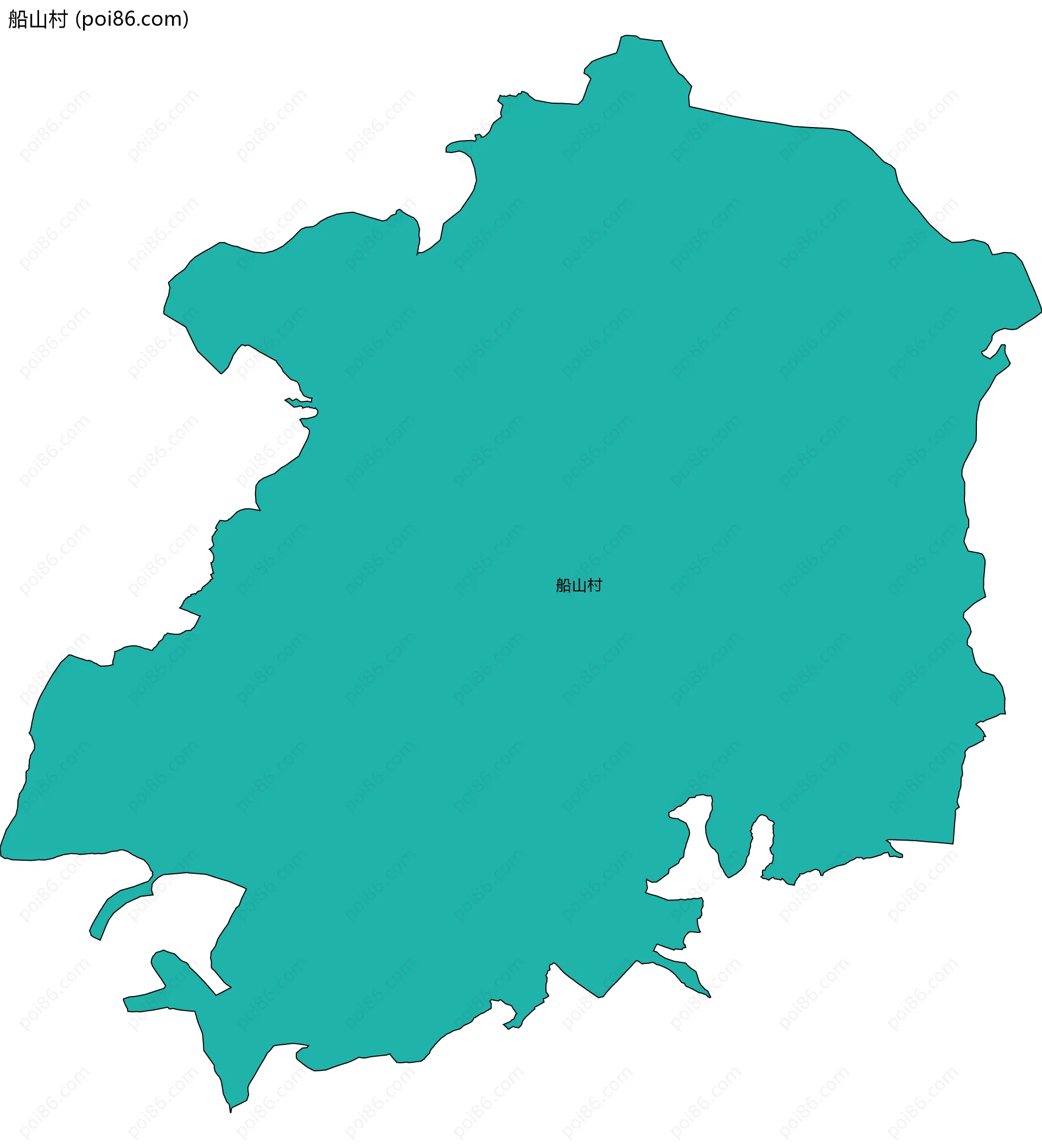 船山村边界地图
