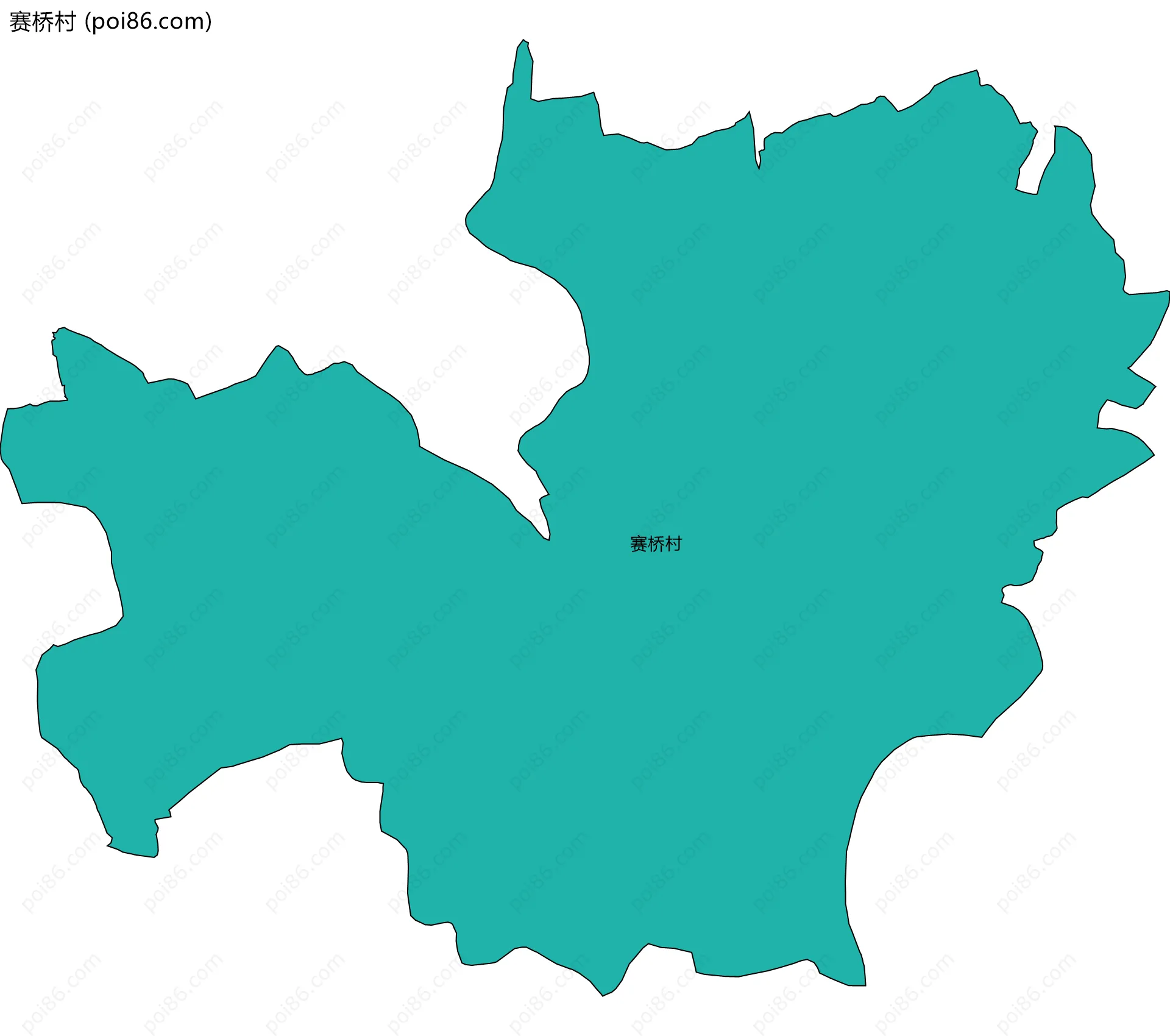 赛桥村边界地图