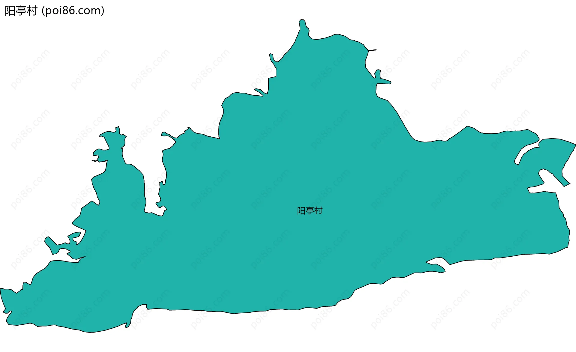 阳亭村边界地图