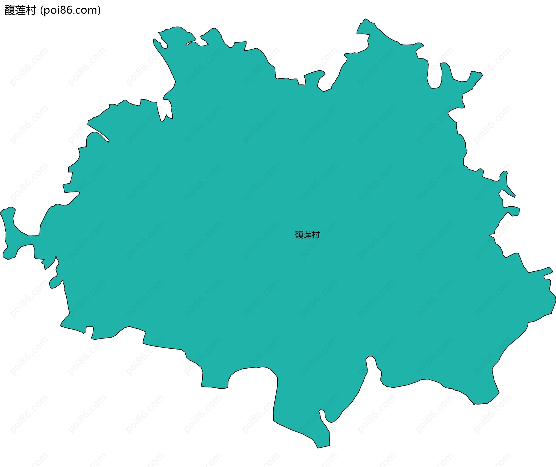 馥莲村边界地图