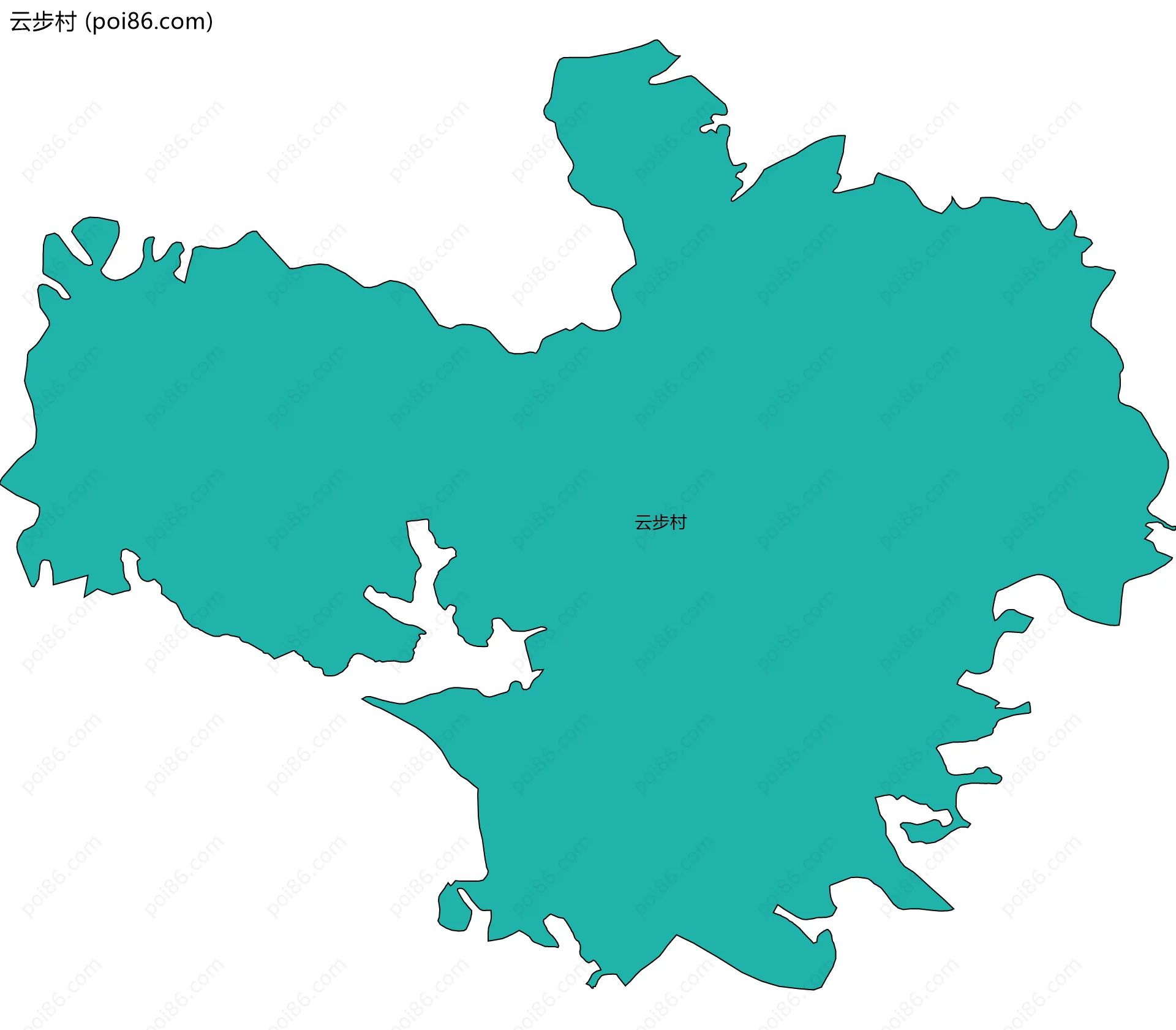 云步村边界地图