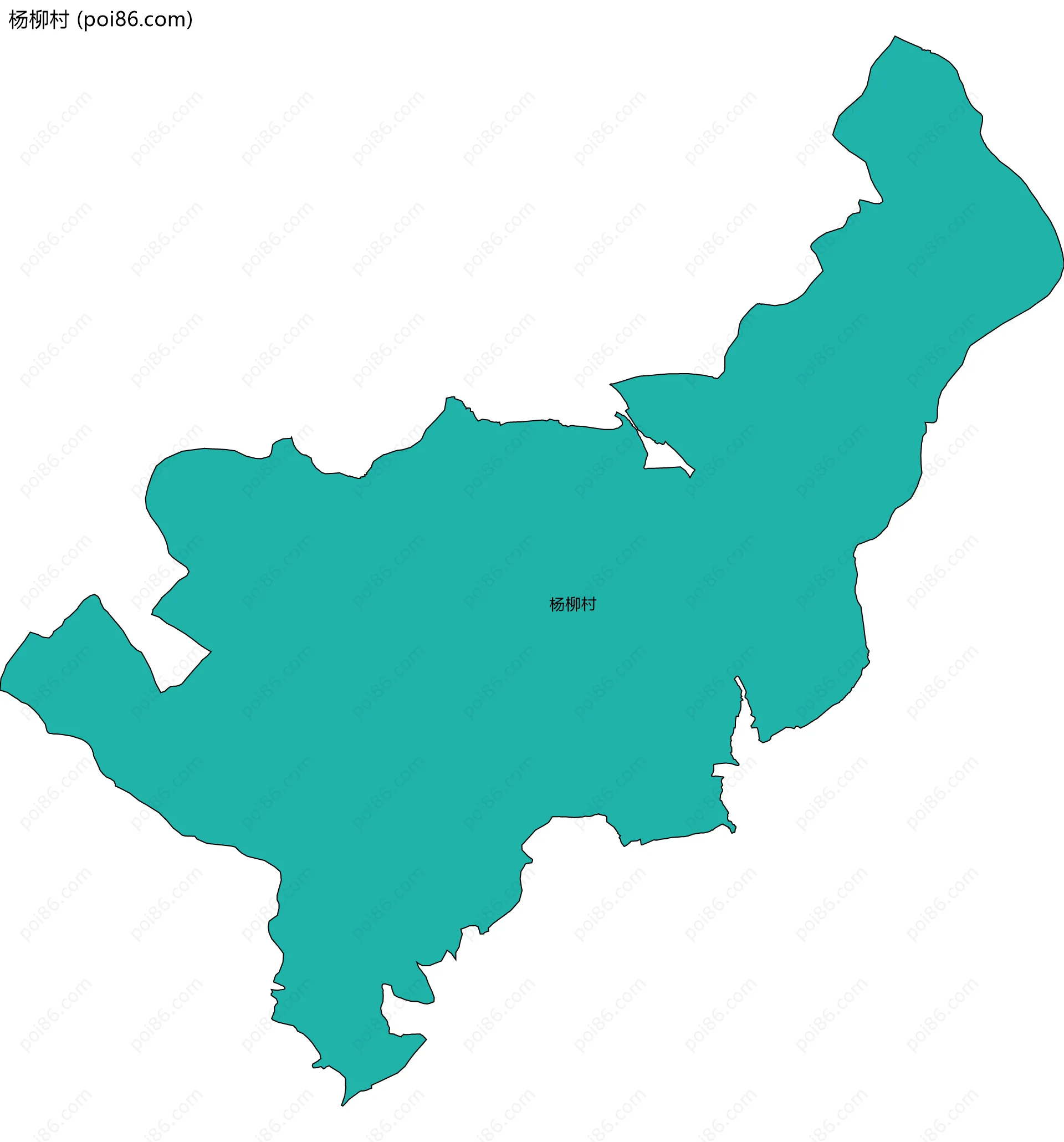 杨柳村边界地图