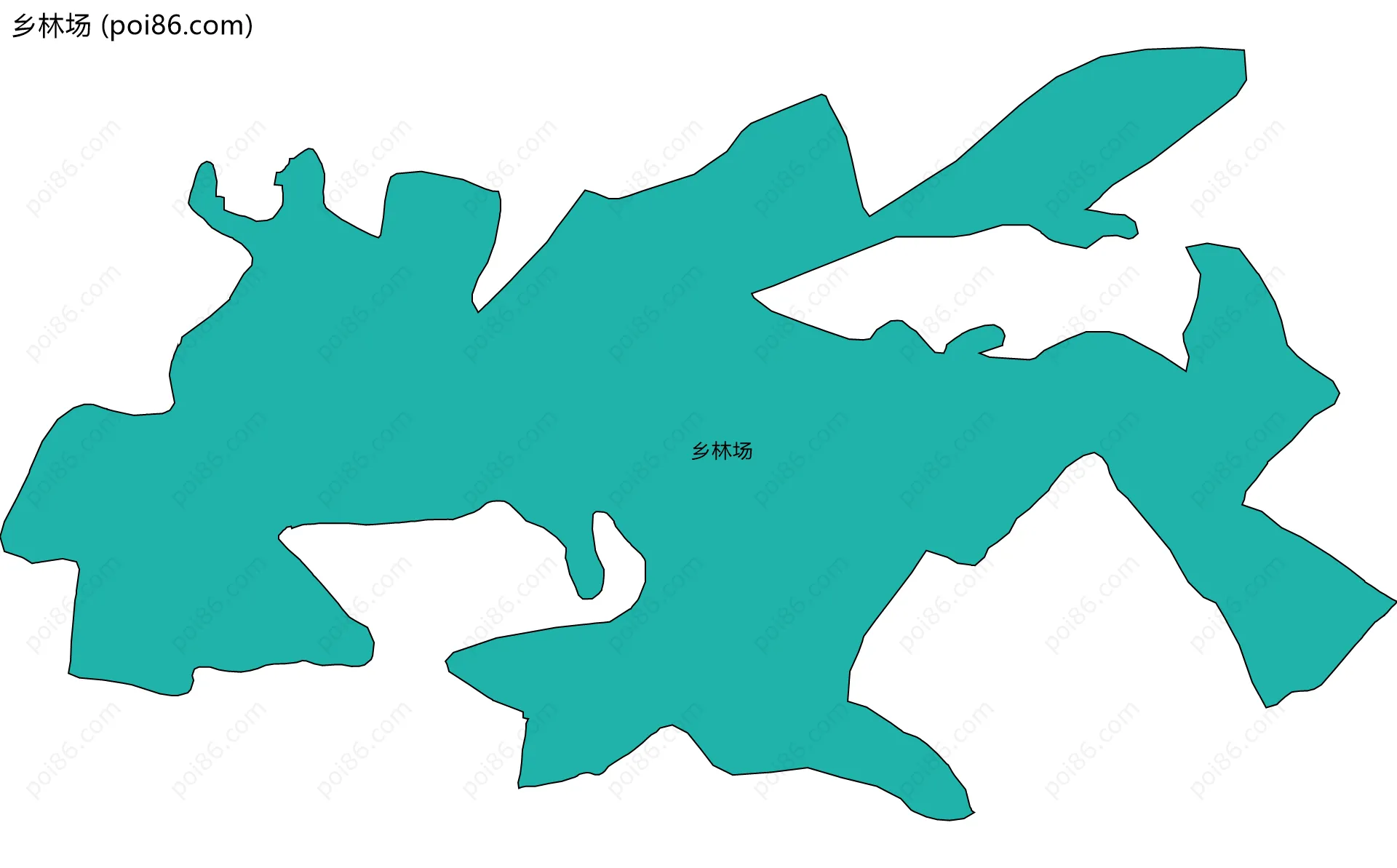 乡林场边界地图