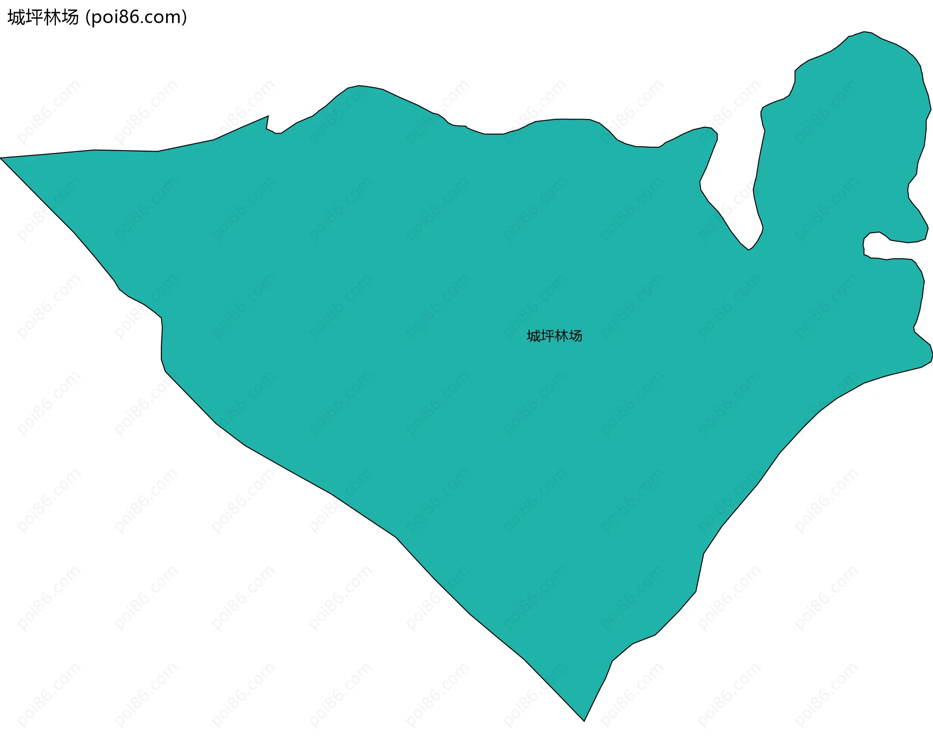 城坪林场边界地图