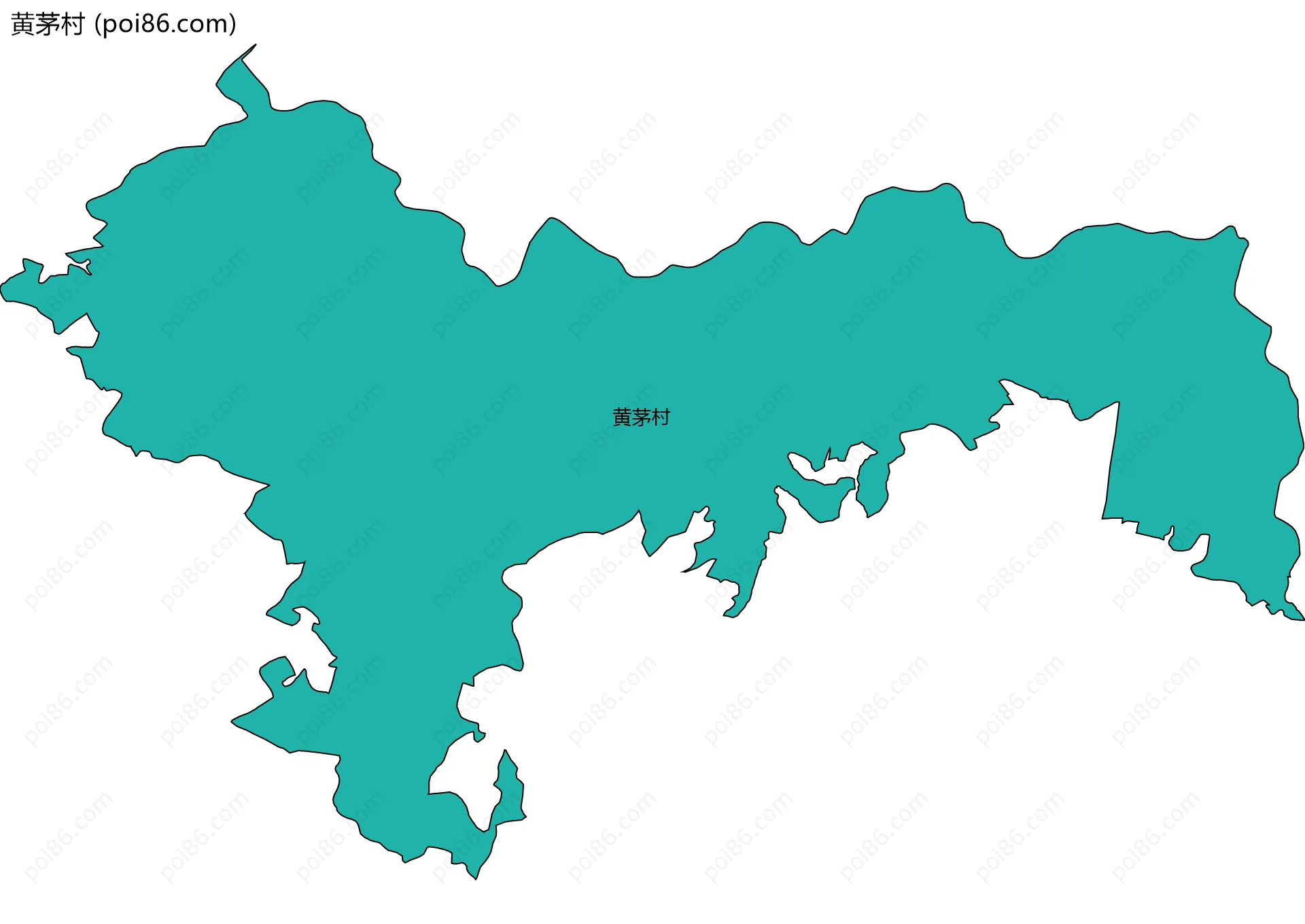 黄茅村边界地图