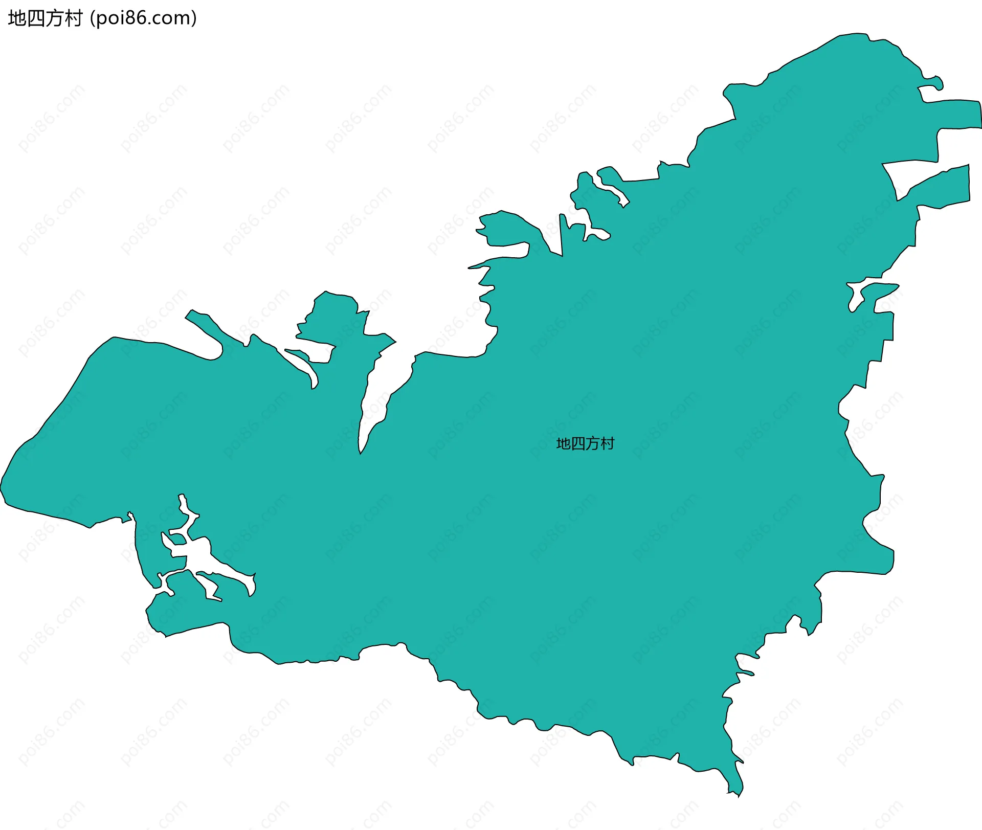 地四方村边界地图