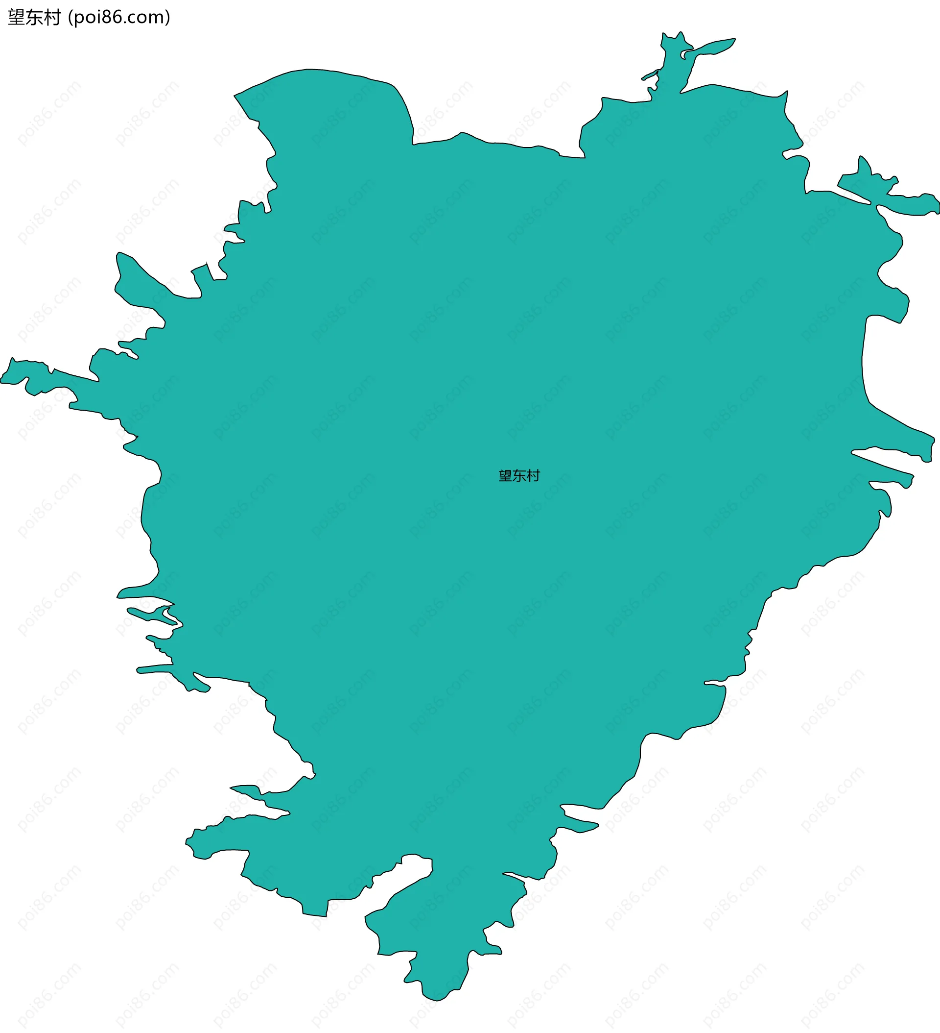 望东村边界地图