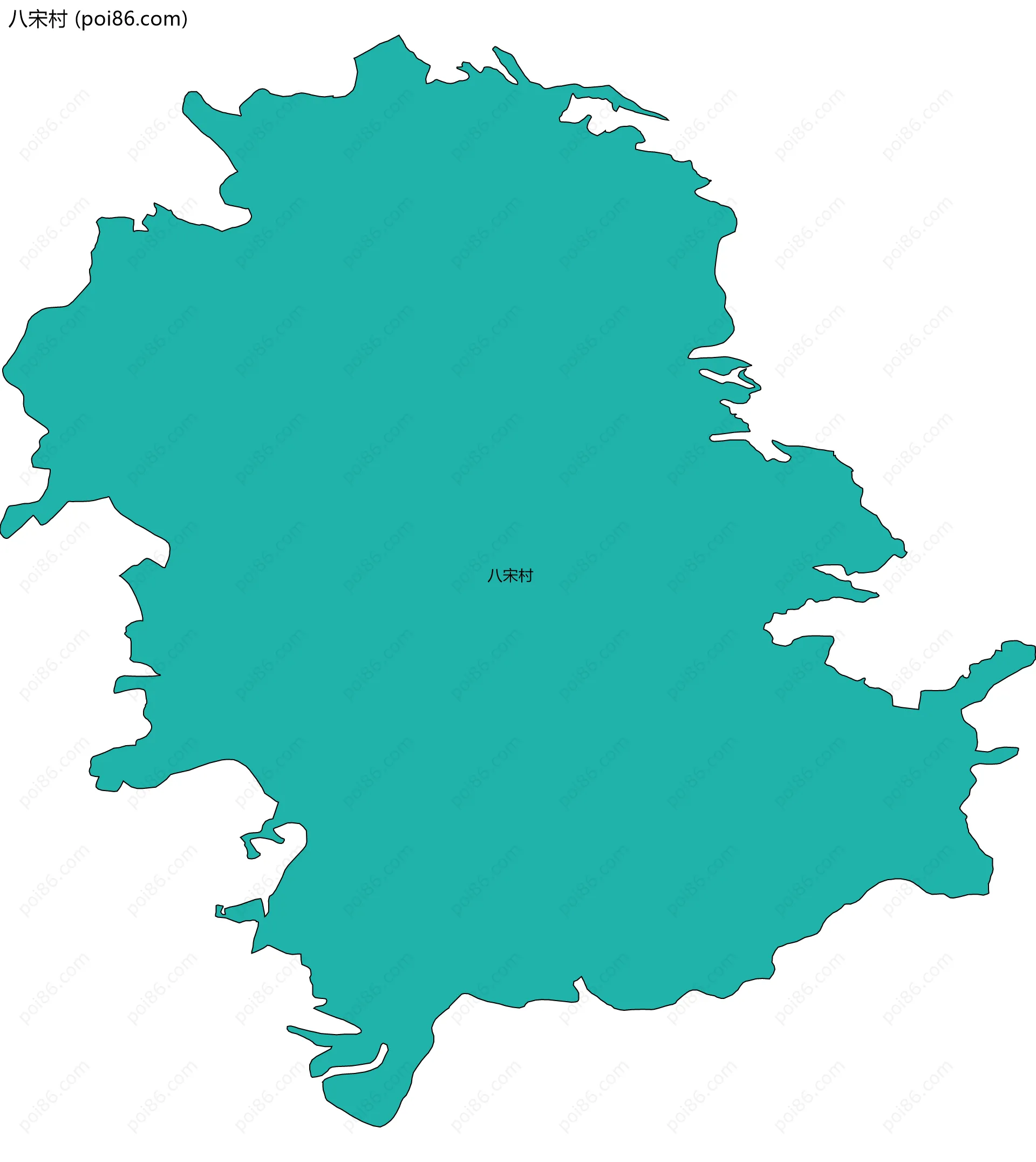 八宋村边界地图