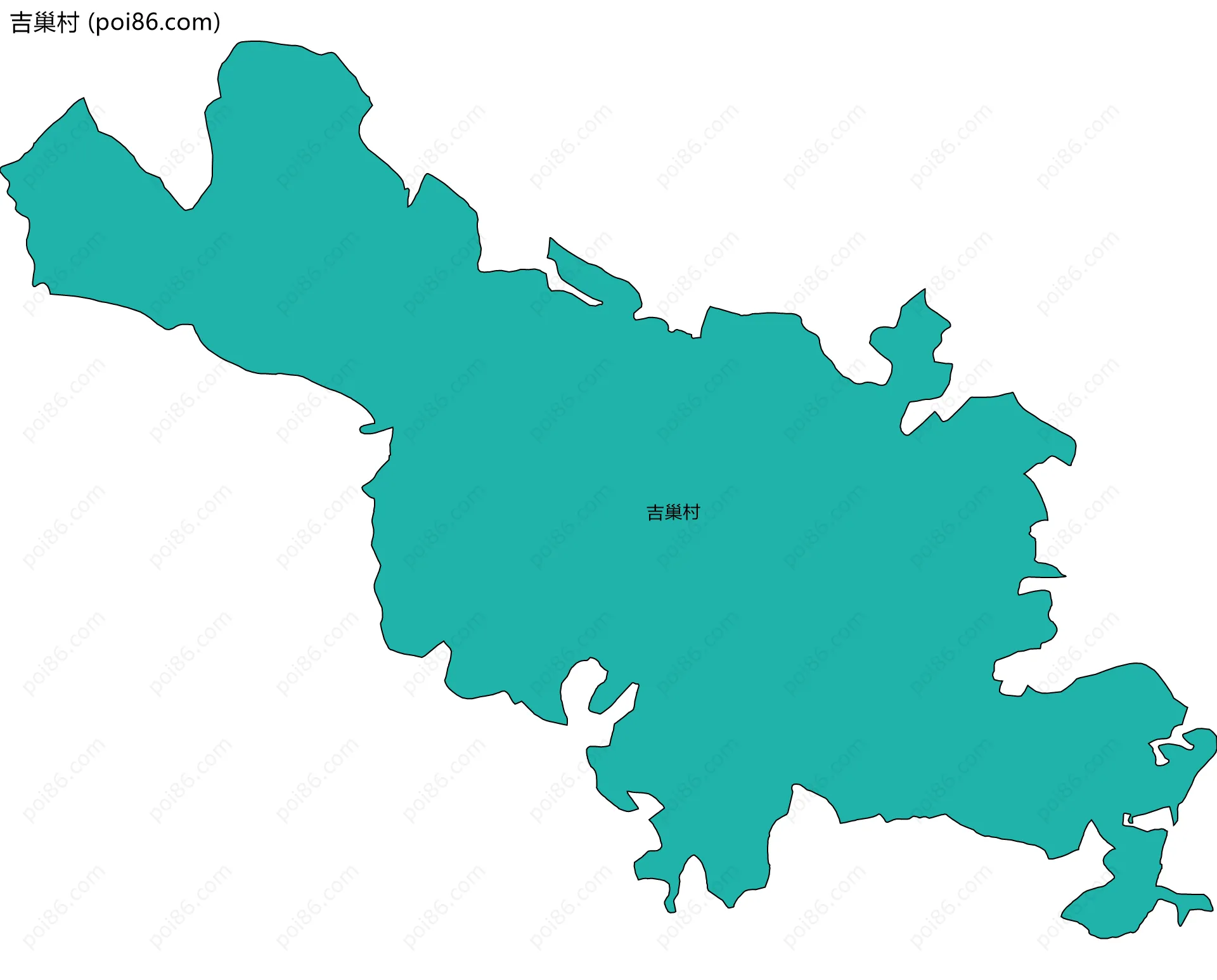 吉巢村边界地图