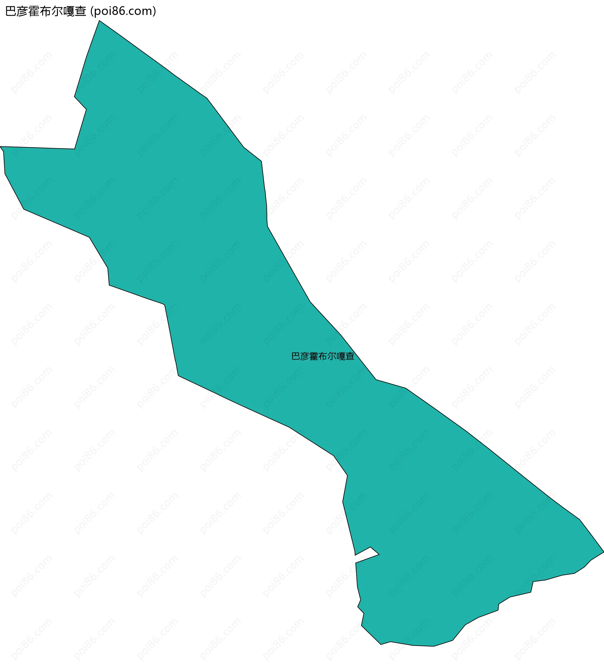 巴彦霍布尔嘎查边界地图