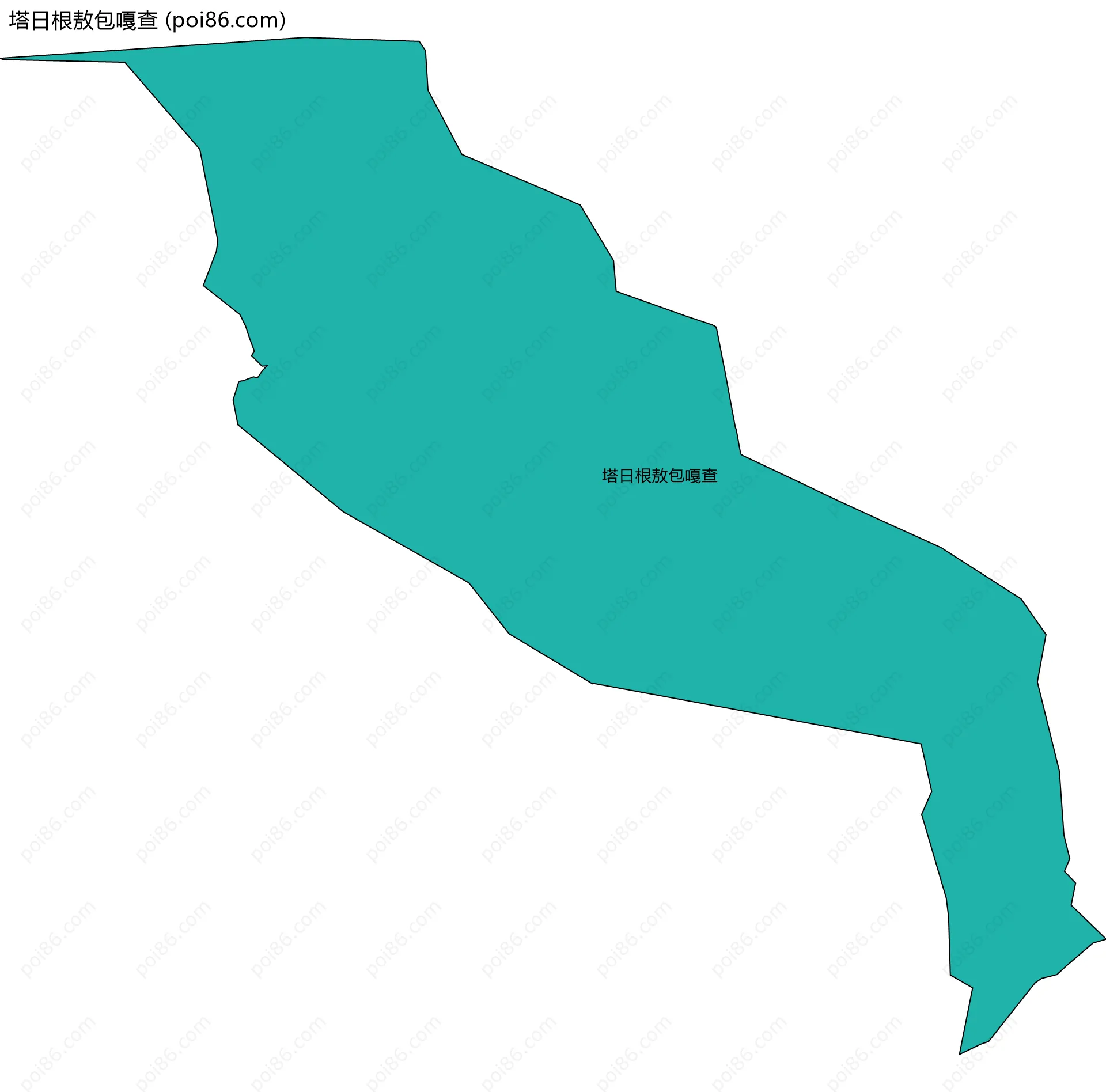 塔日根敖包嘎查边界地图