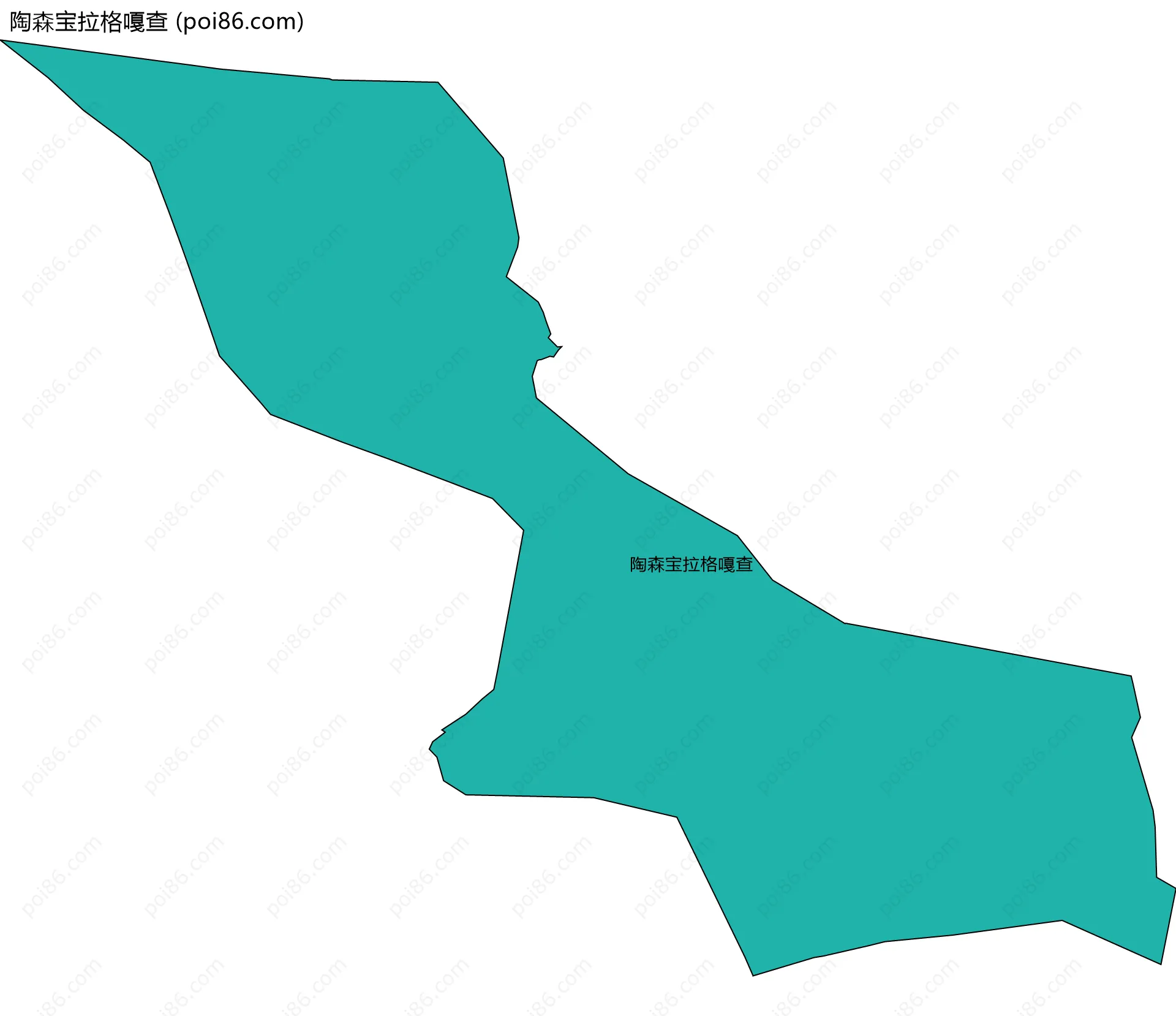陶森宝拉格嘎查边界地图