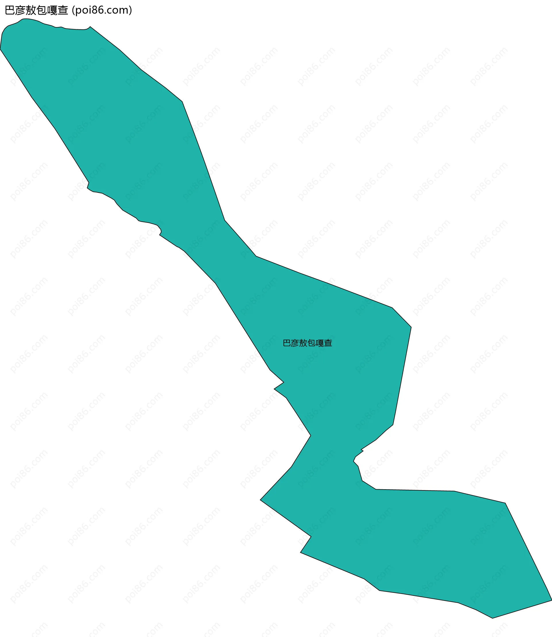 巴彦敖包嘎查边界地图