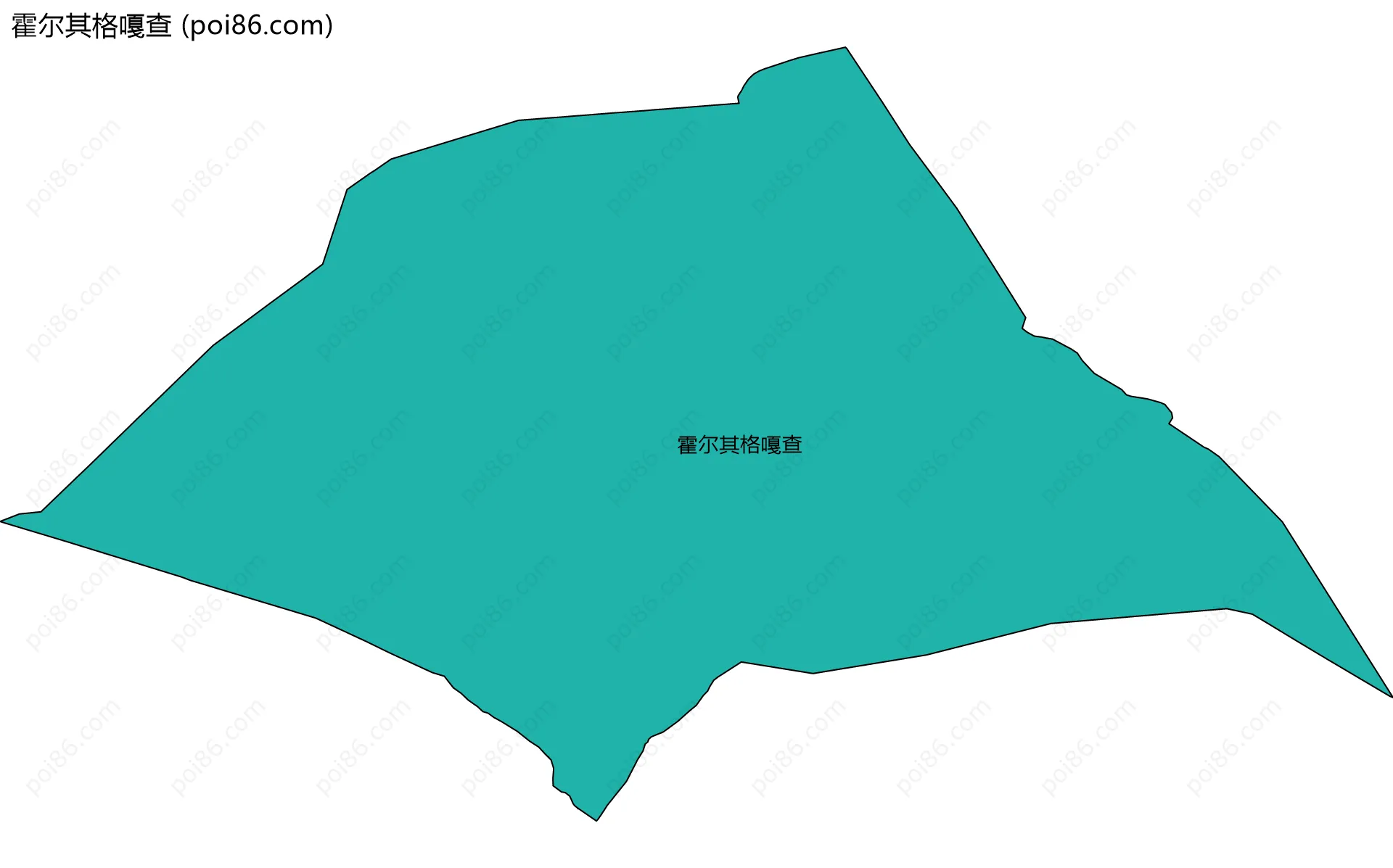 霍尔其格嘎查边界地图