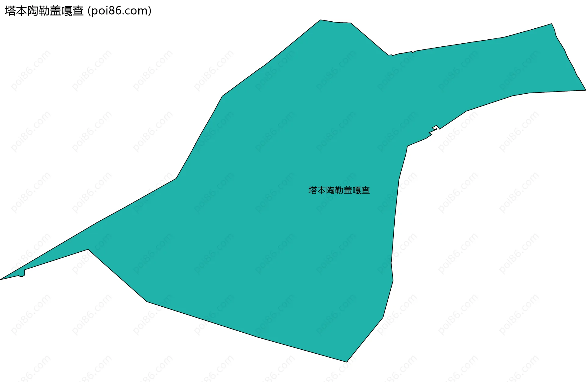 塔本陶勒盖嘎查边界地图