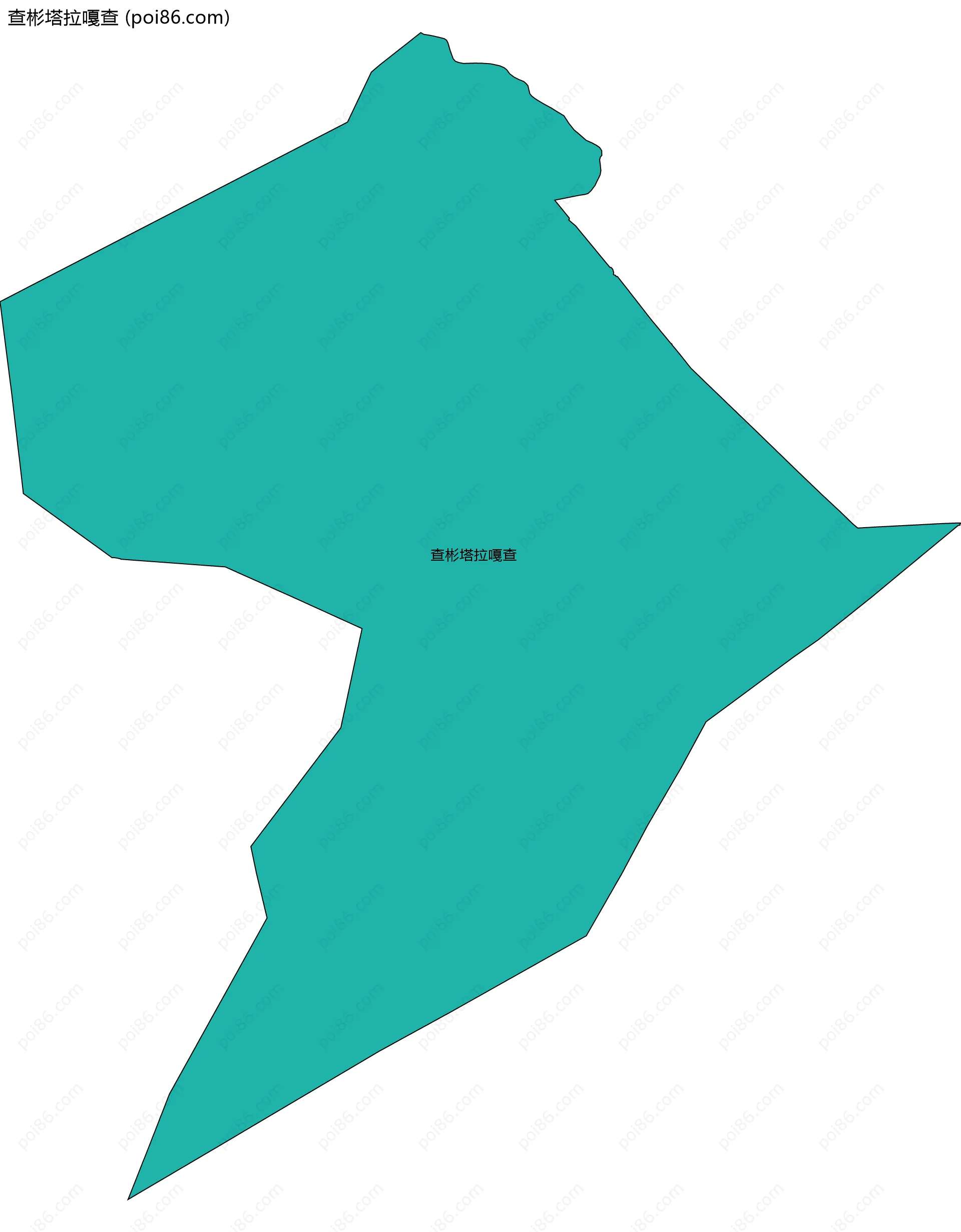 查彬塔拉嘎查边界地图