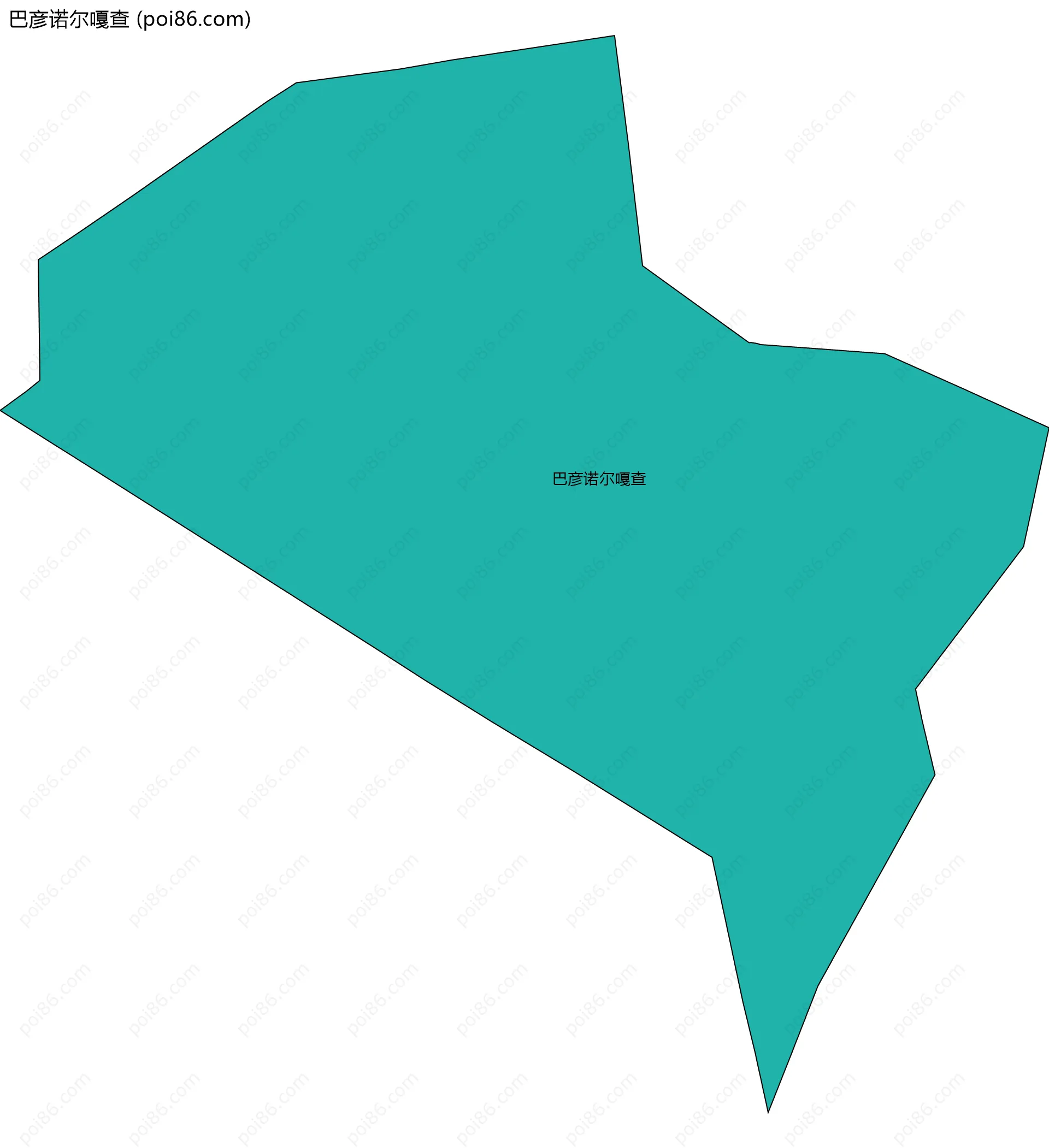 巴彦诺尔嘎查边界地图