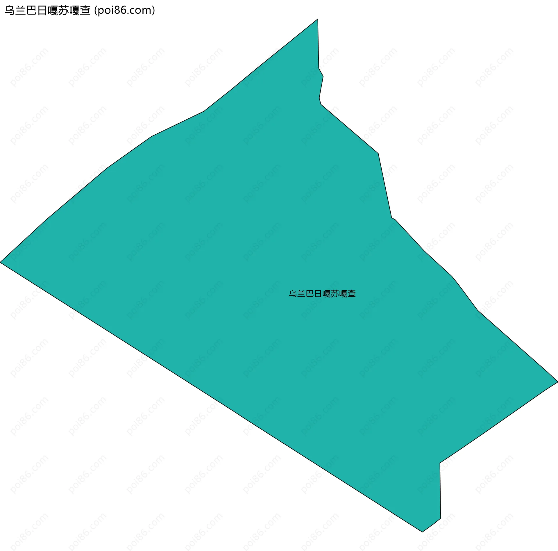 乌兰巴日嘎苏嘎查边界地图