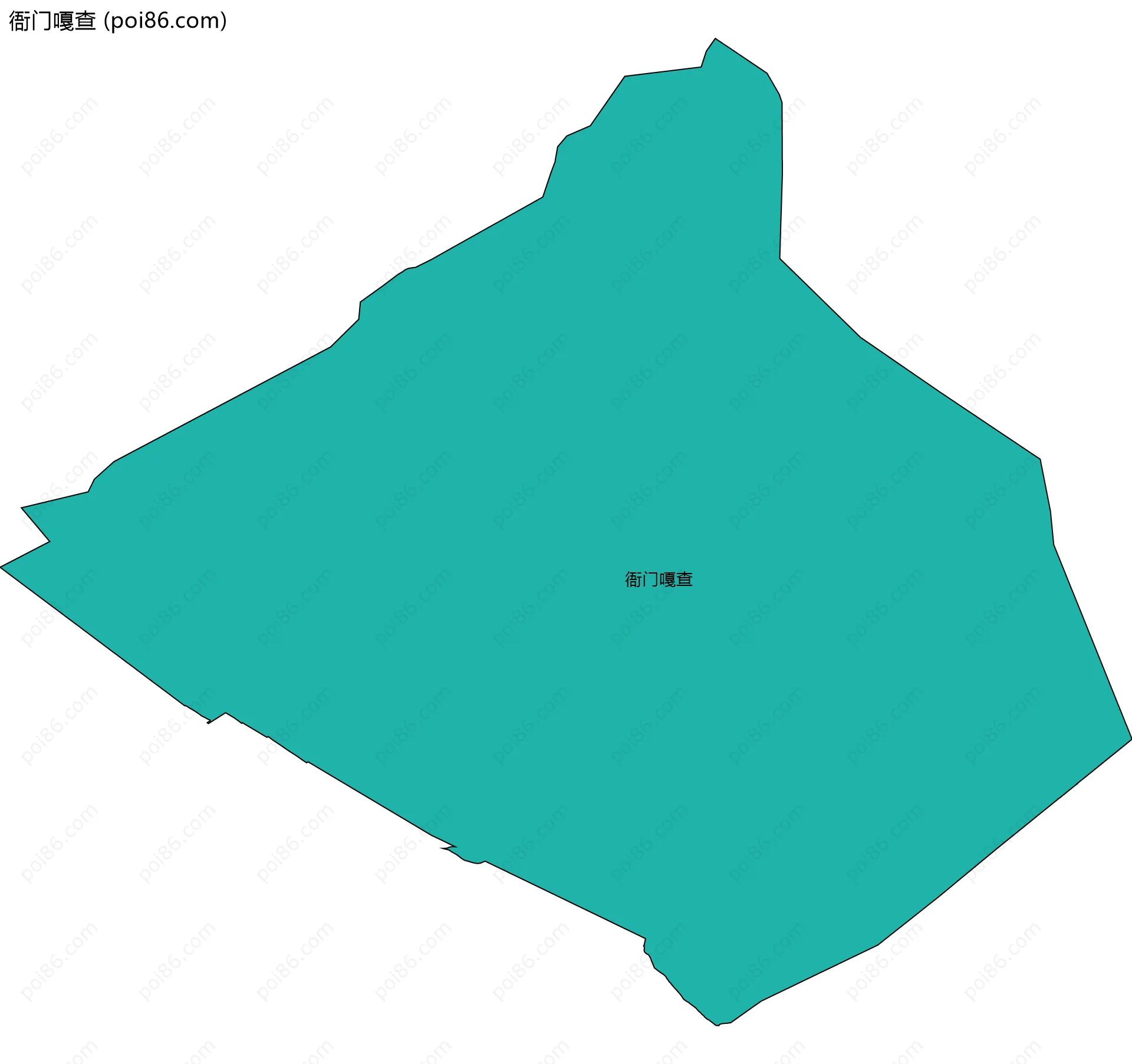 衙门嘎查边界地图