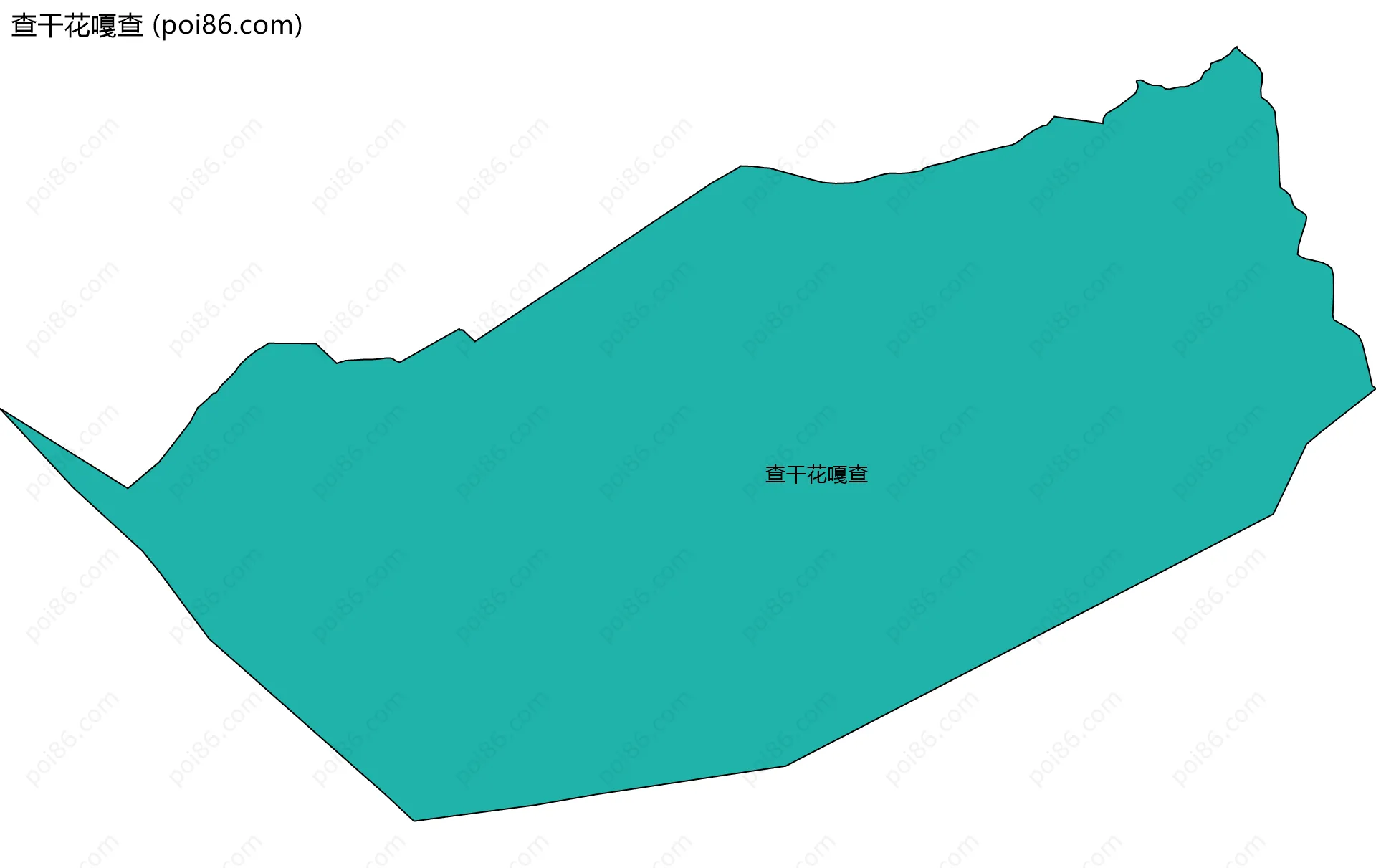 查干花嘎查边界地图