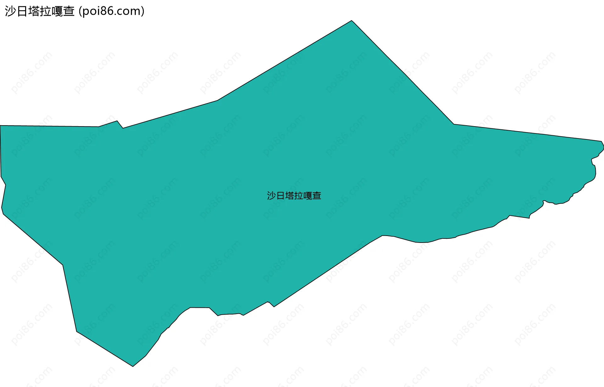 沙日塔拉嘎查边界地图