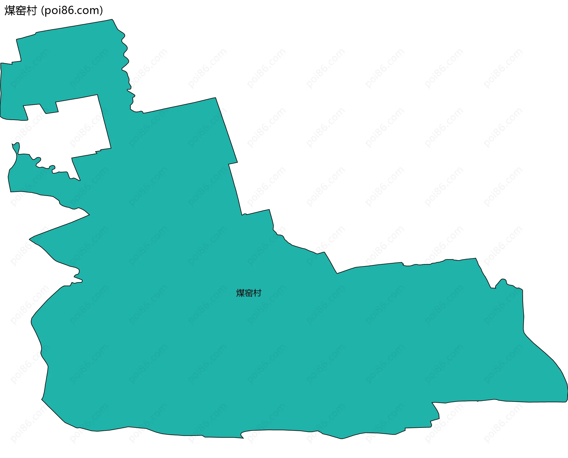煤窑村边界地图