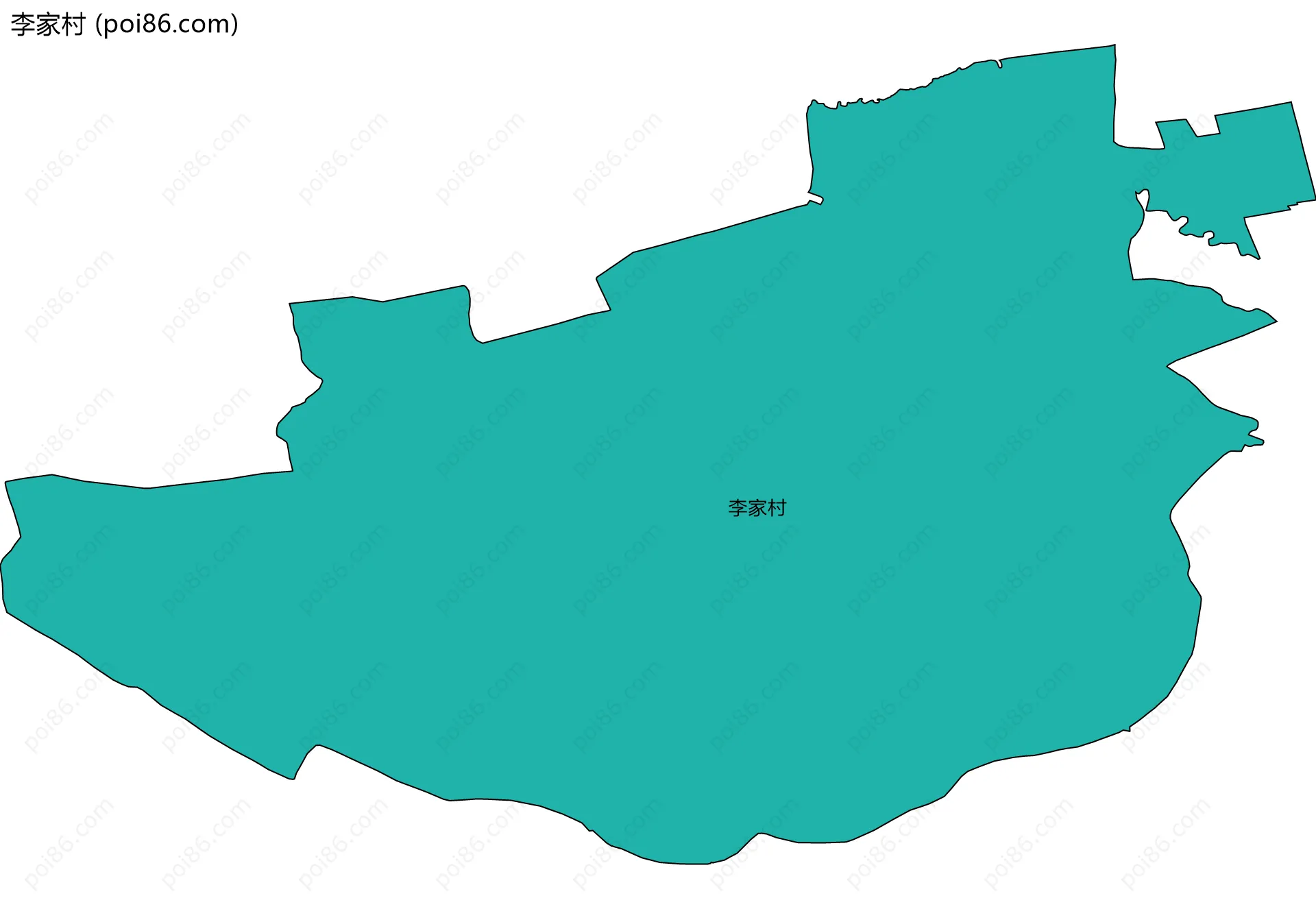 李家村边界地图