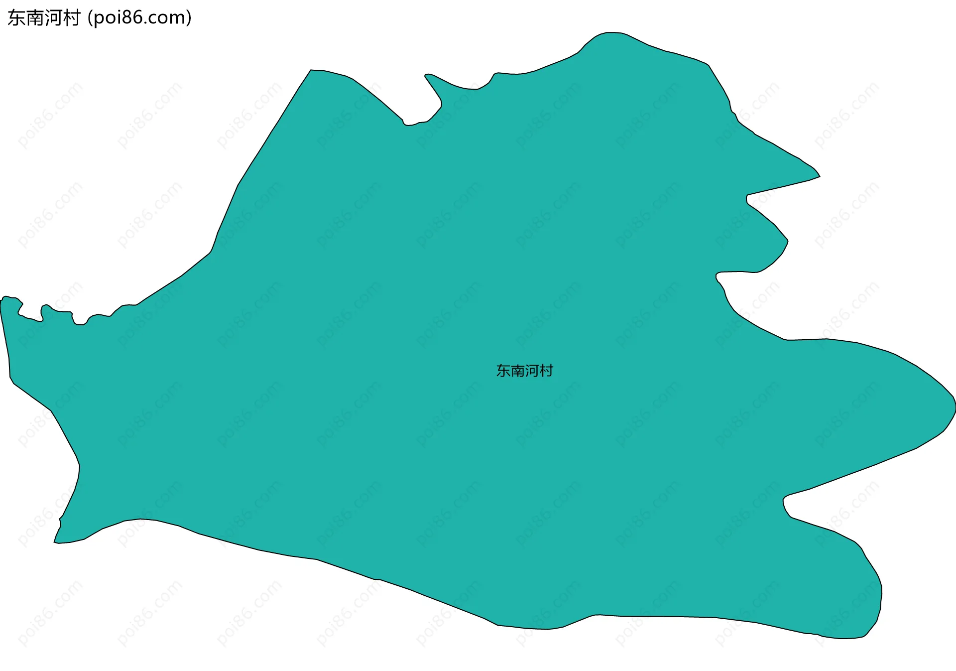 东南河村边界地图