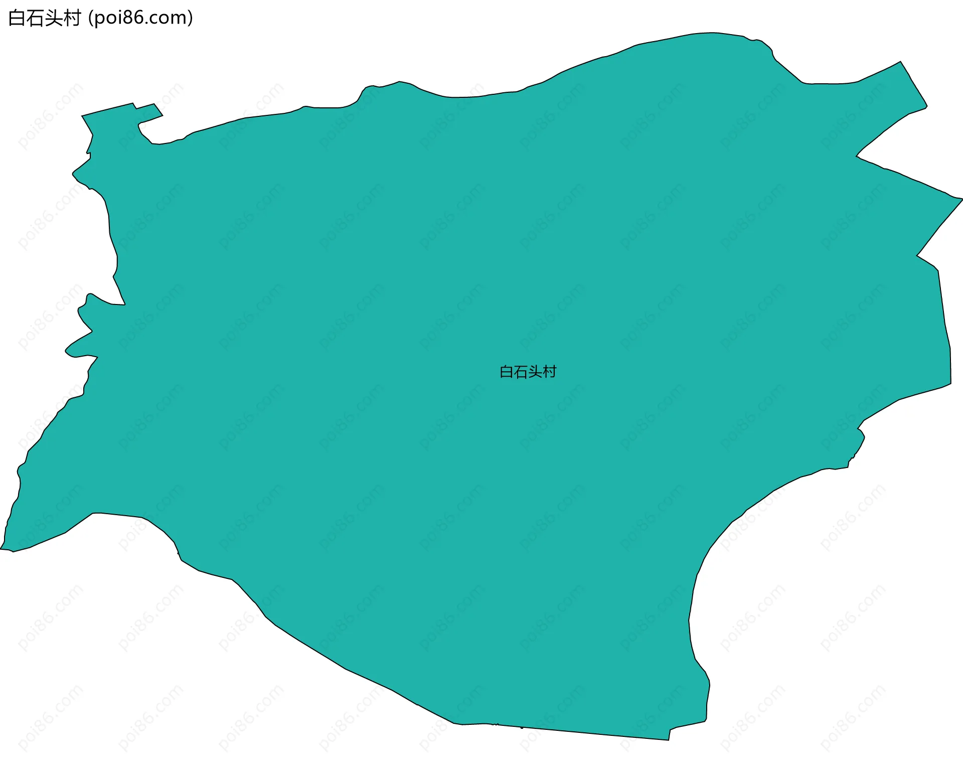 白石头村边界地图