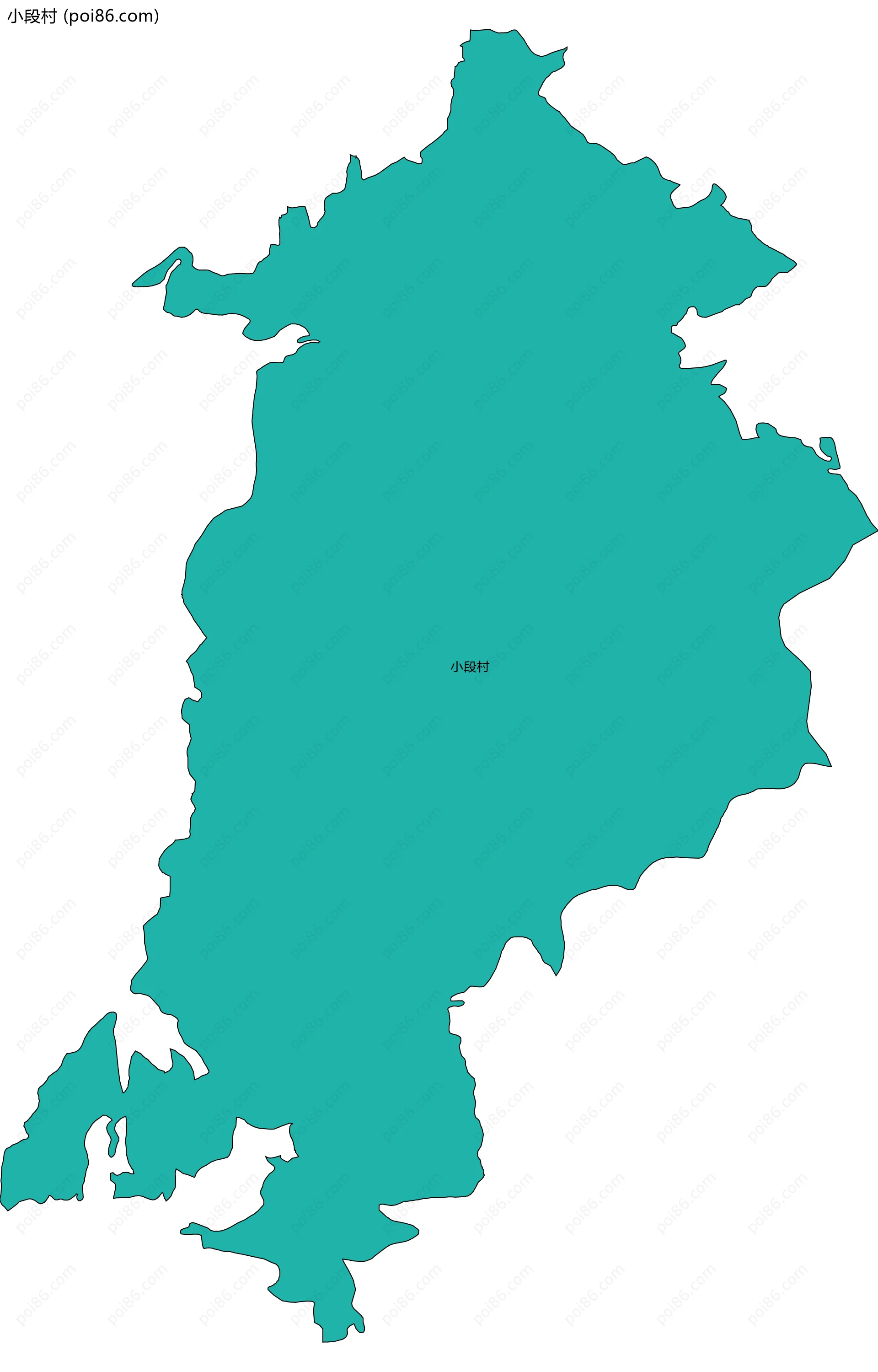 小段村边界地图