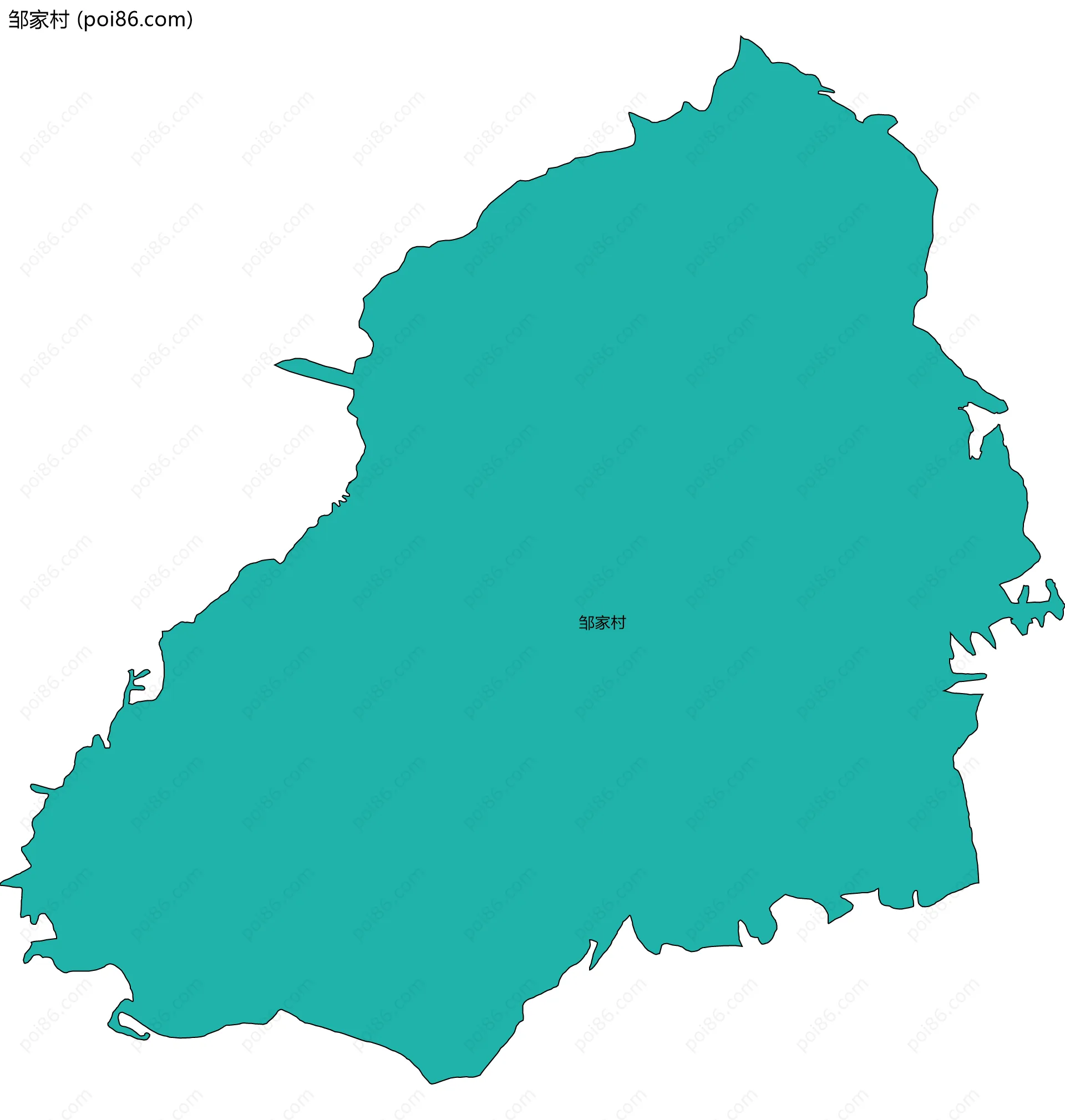 邹家村边界地图