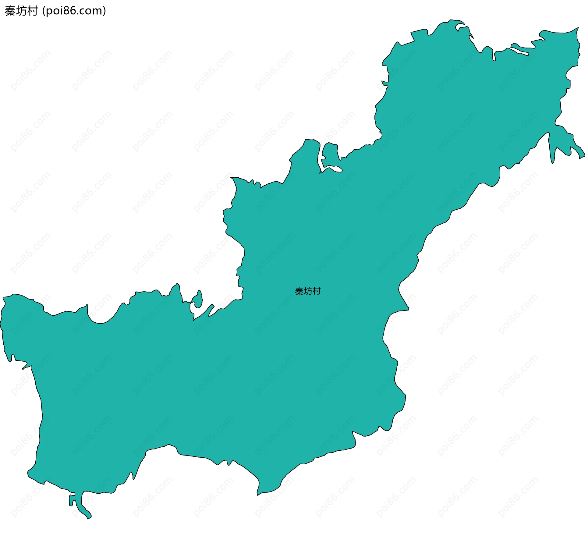 秦坊村边界地图