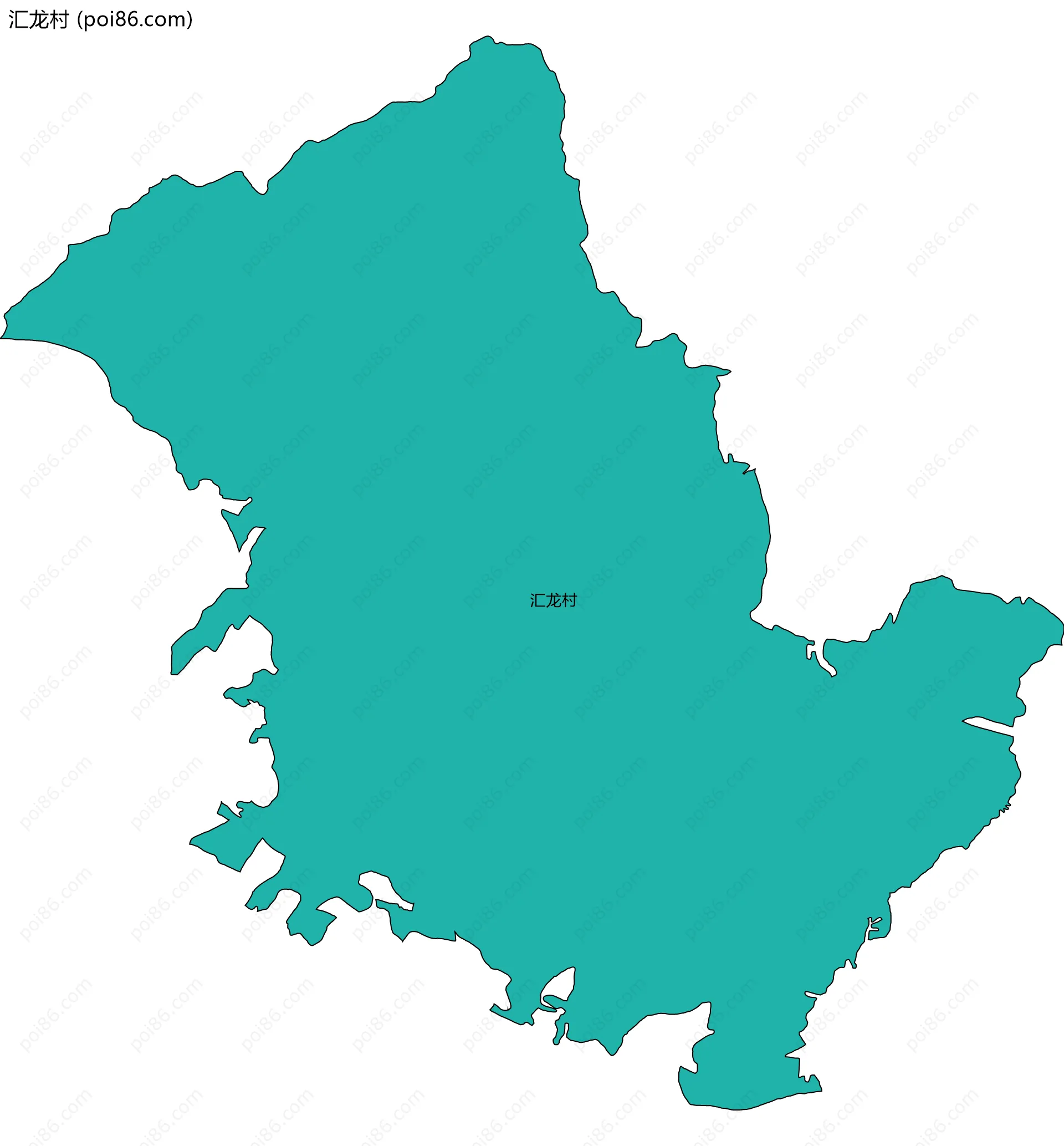 汇龙村边界地图