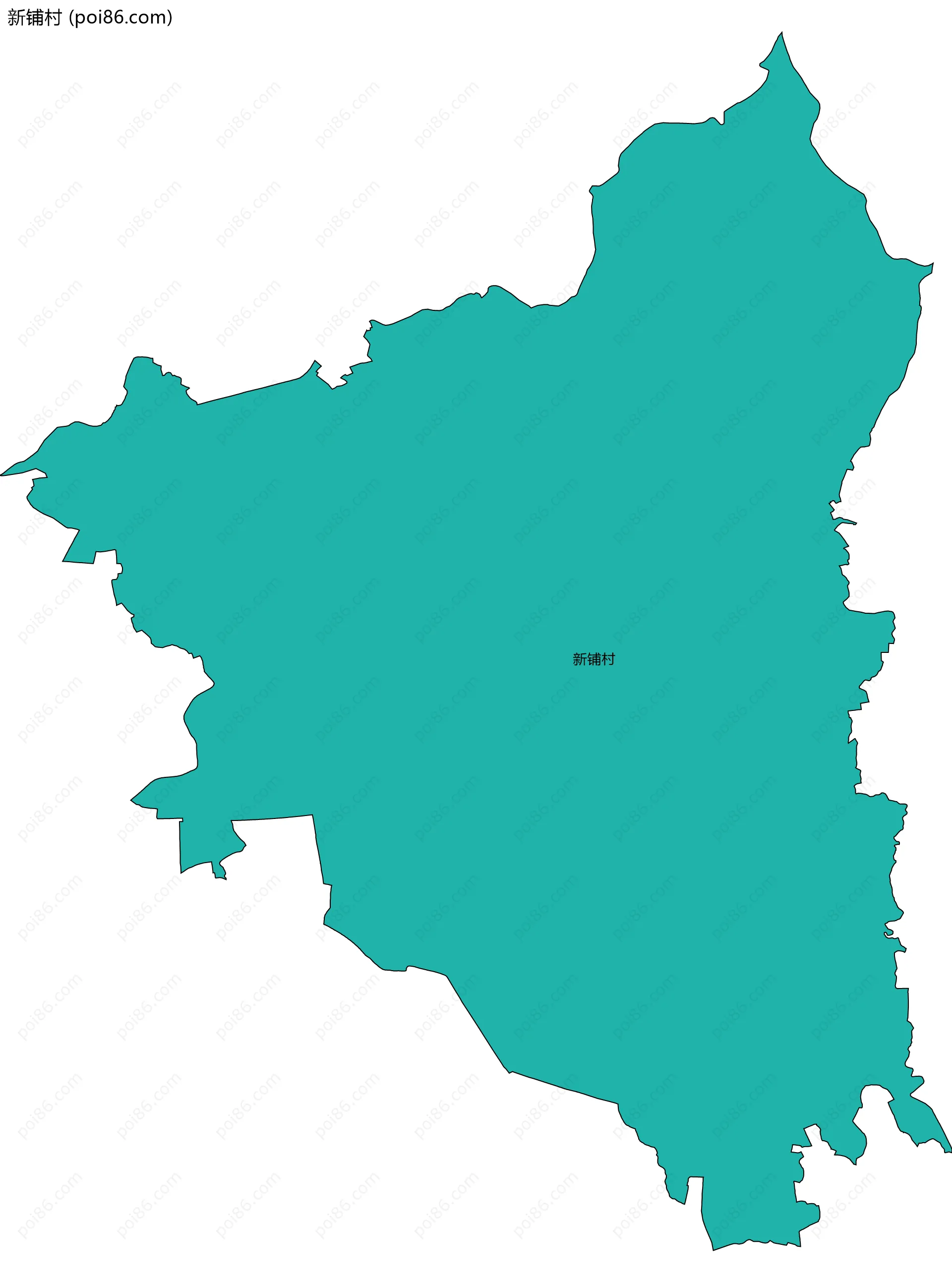 新铺村边界地图