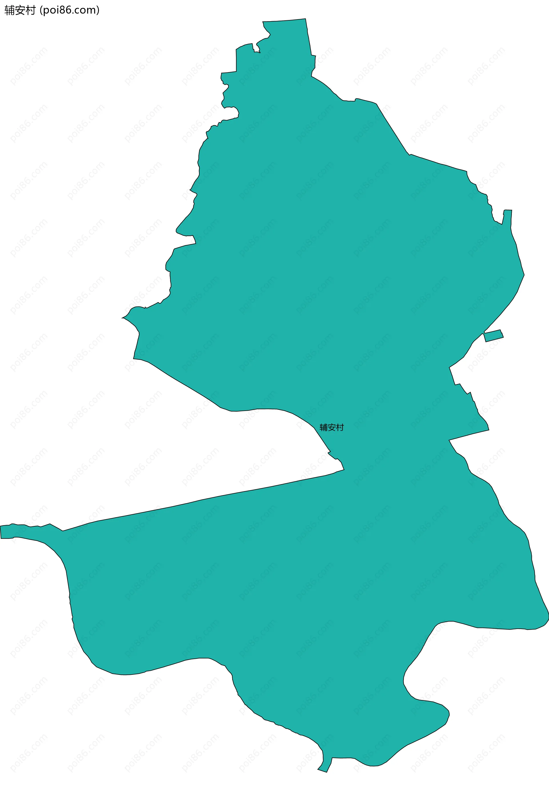 辅安村边界地图