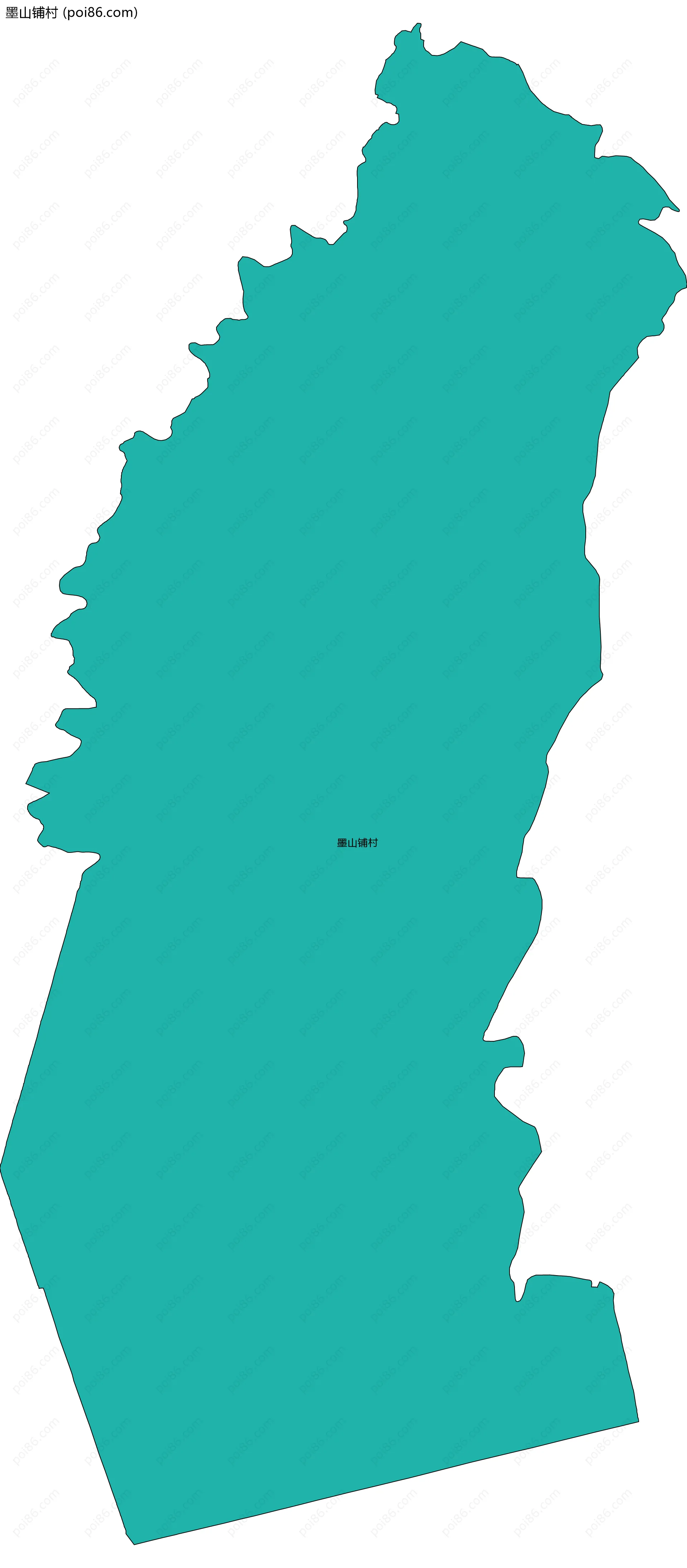 墨山铺村边界地图