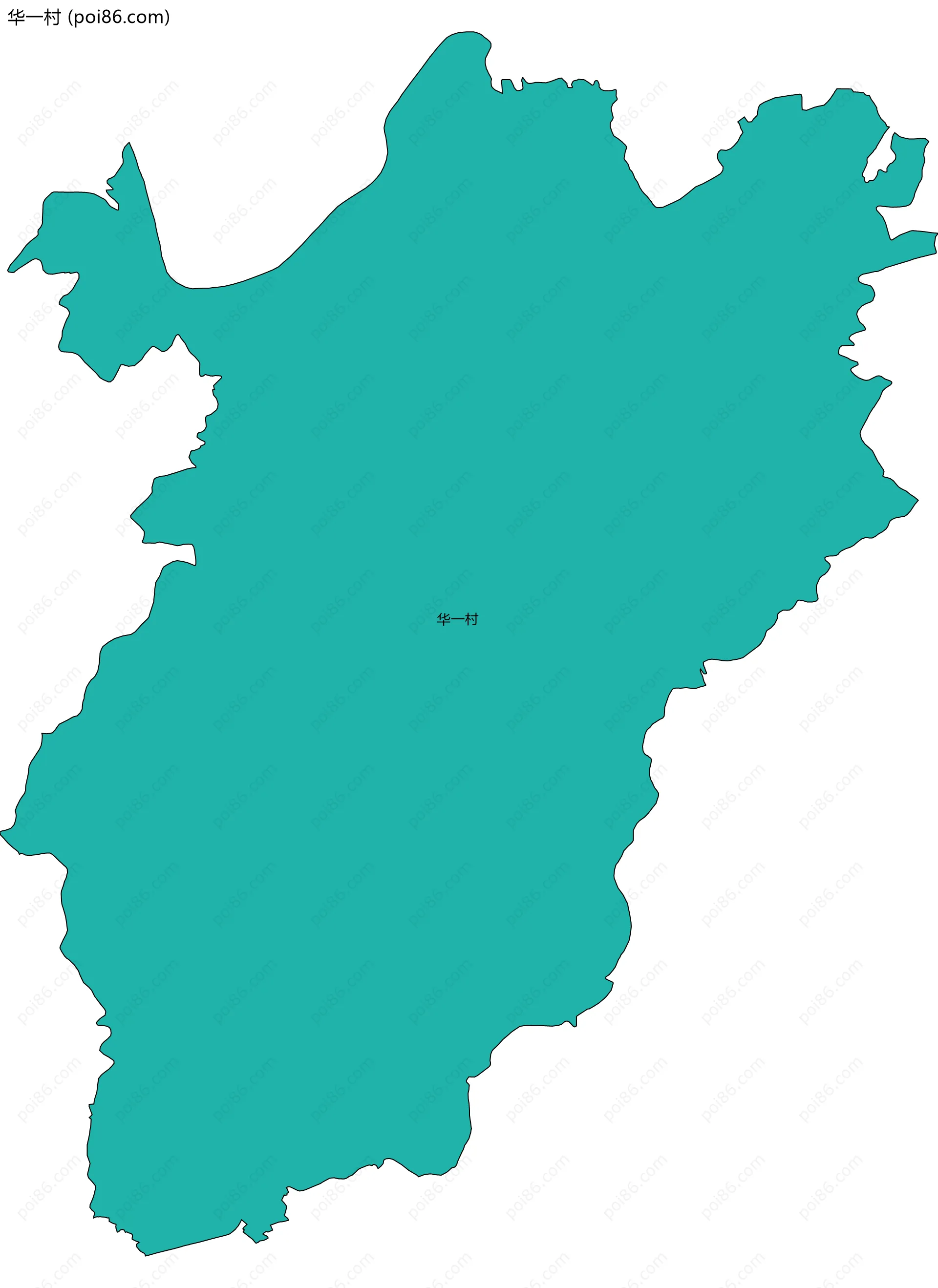 华一村边界地图