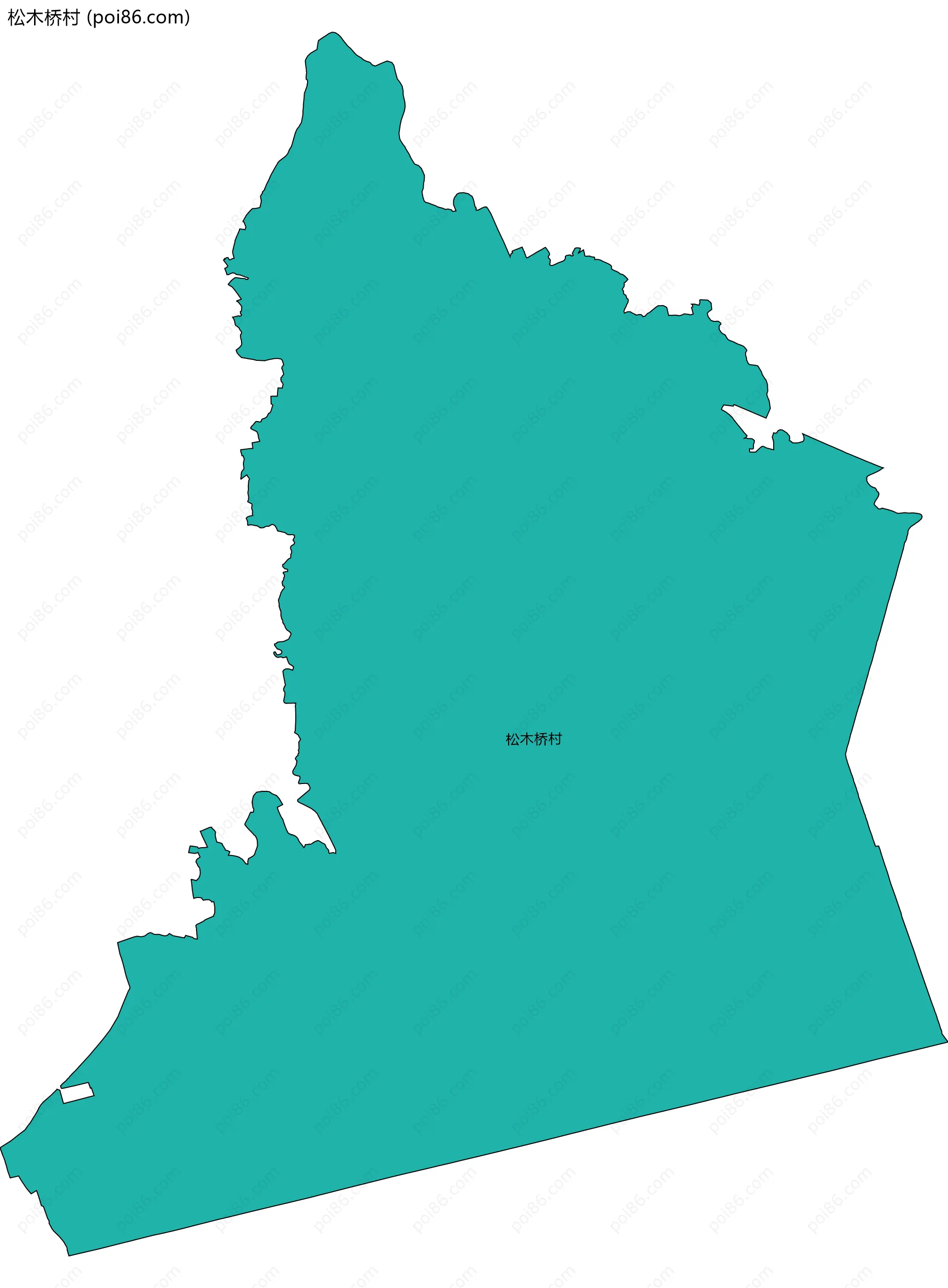 松木桥村边界地图