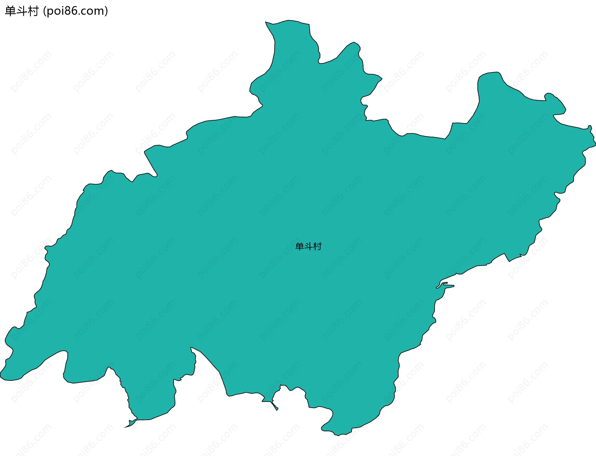 单斗村边界地图
