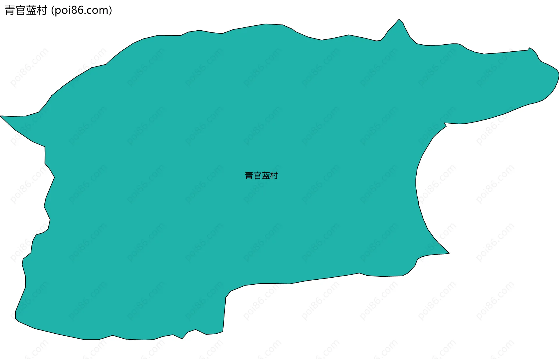 青官蓝村边界地图