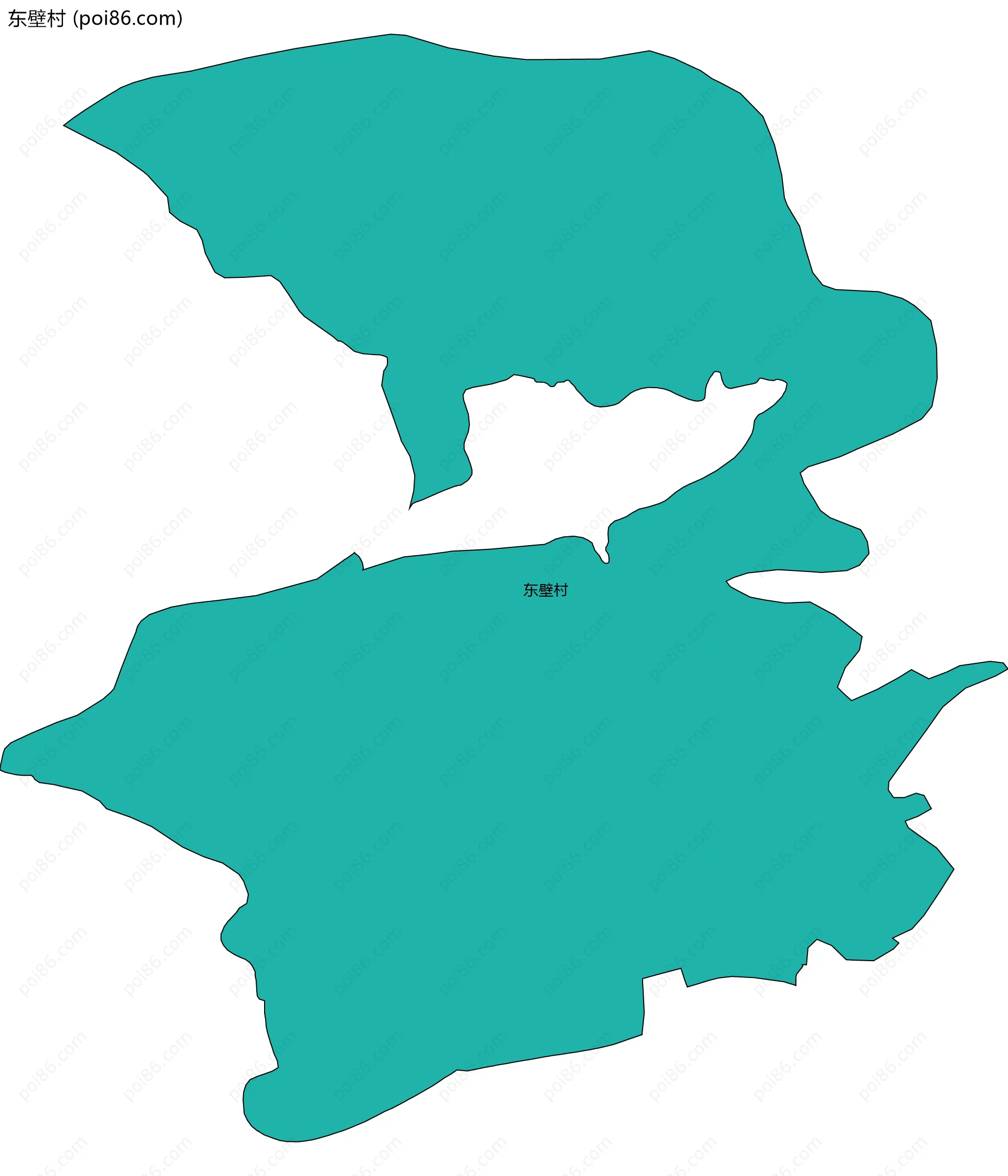 东壁村边界地图