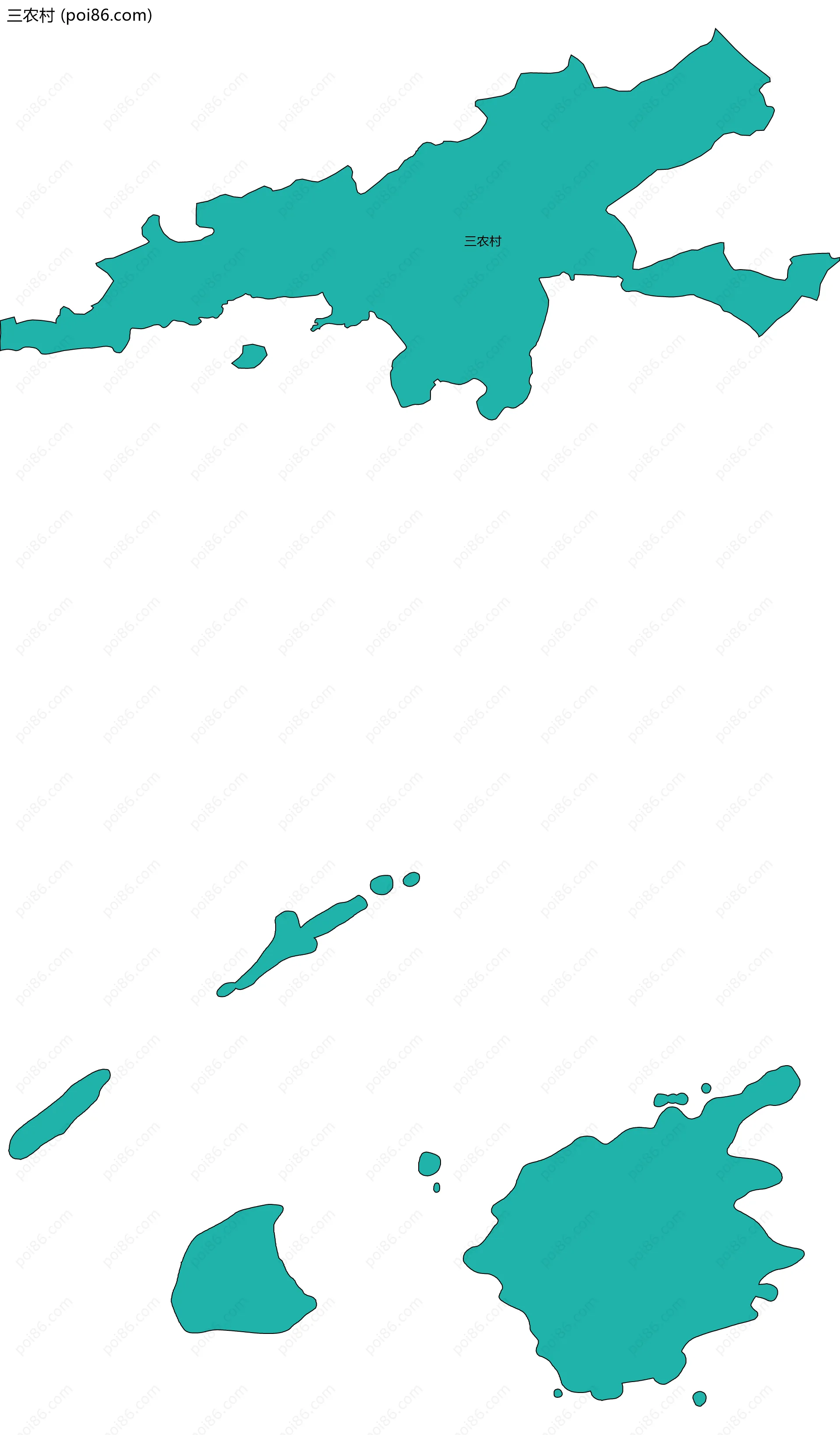 三农村边界地图