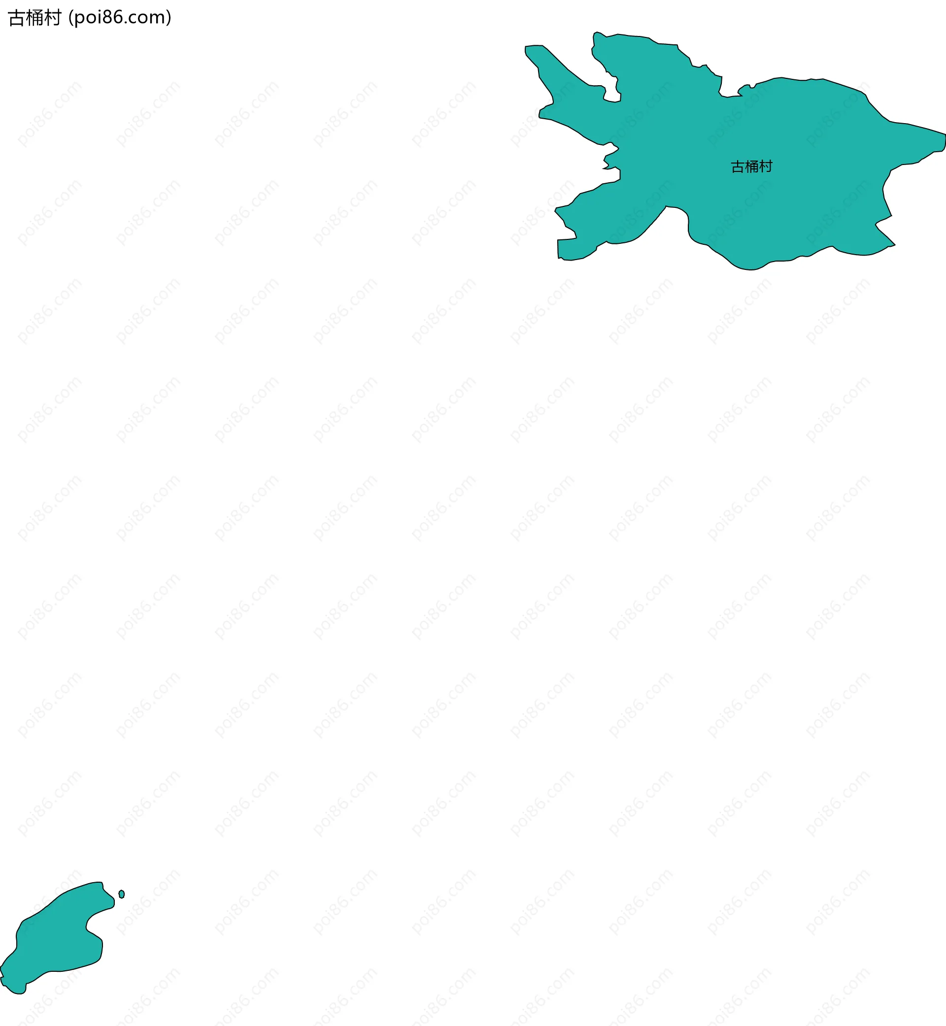 古桶村边界地图